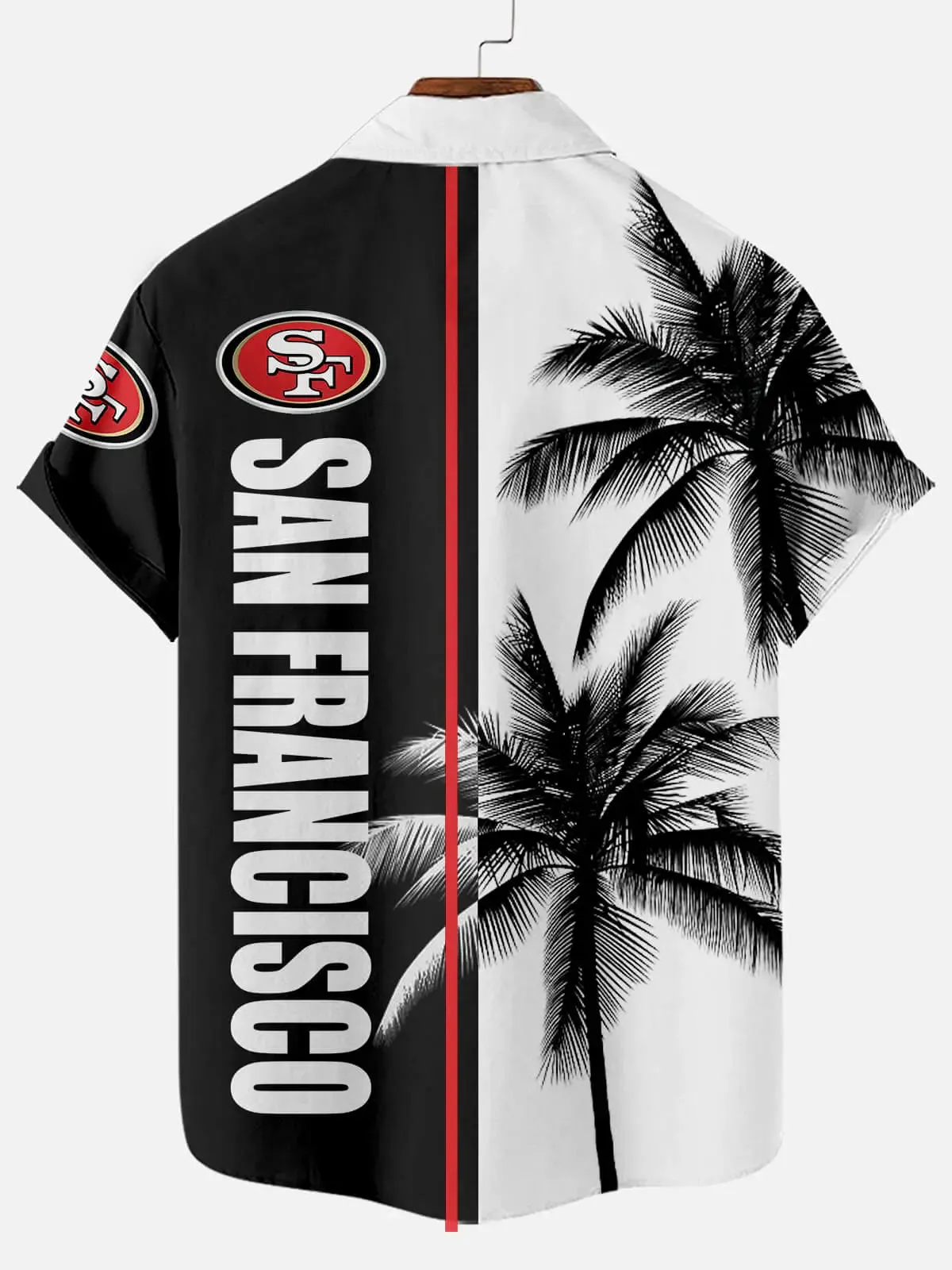 Men's San Francisco 49ers Tropical Short Sleeve Shirt sold by Eleven Oasis product image thumbnail 2