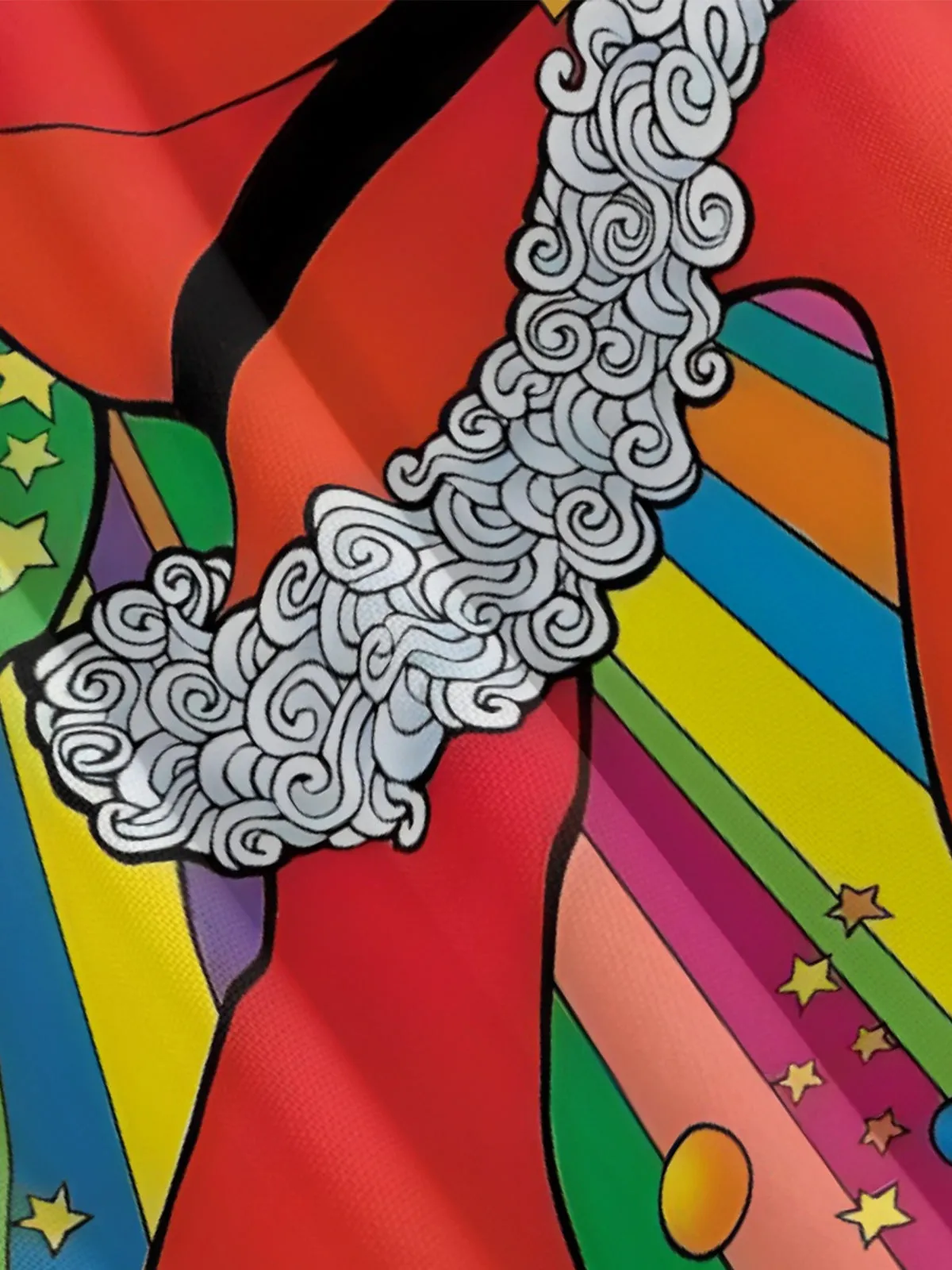 Men's Psychedelic Santa Short Sleeve Shirt sold by Eleven Oasis product image thumbnail 5