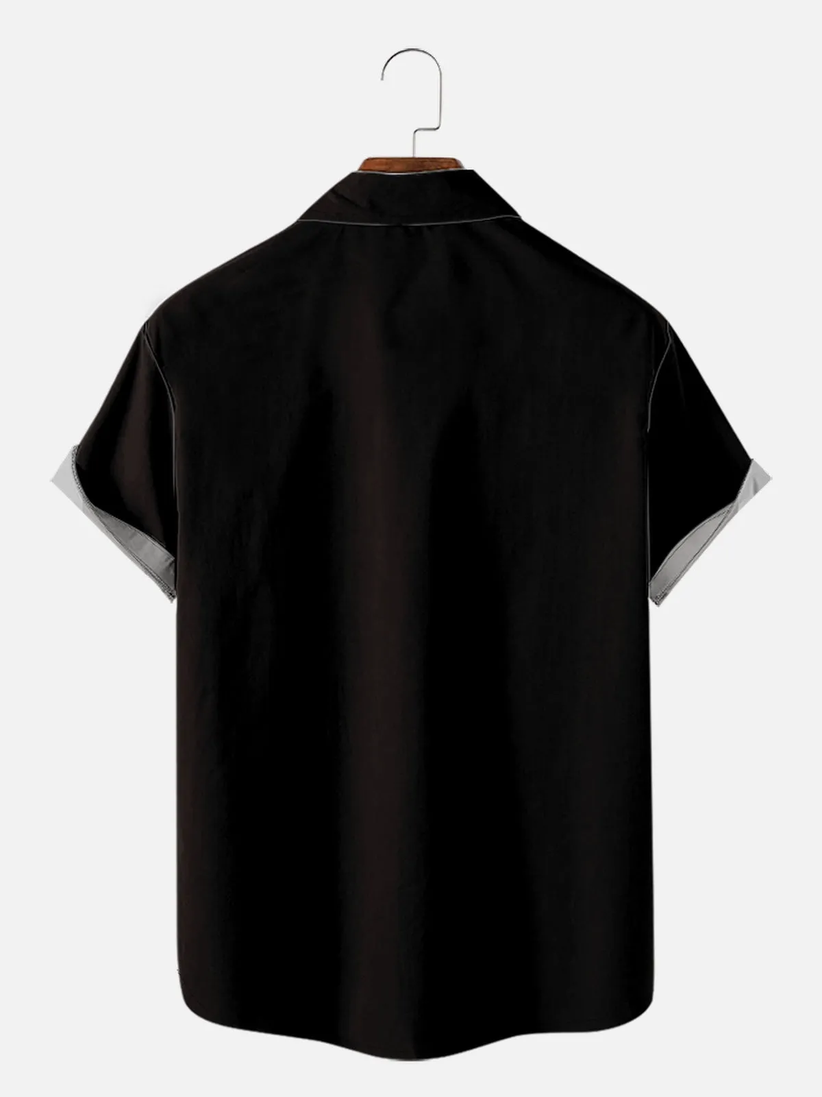 Tall Men's Racing Stripe Geometric Short Sleeve Shirt sold by Eleven Oasis product image thumbnail 2