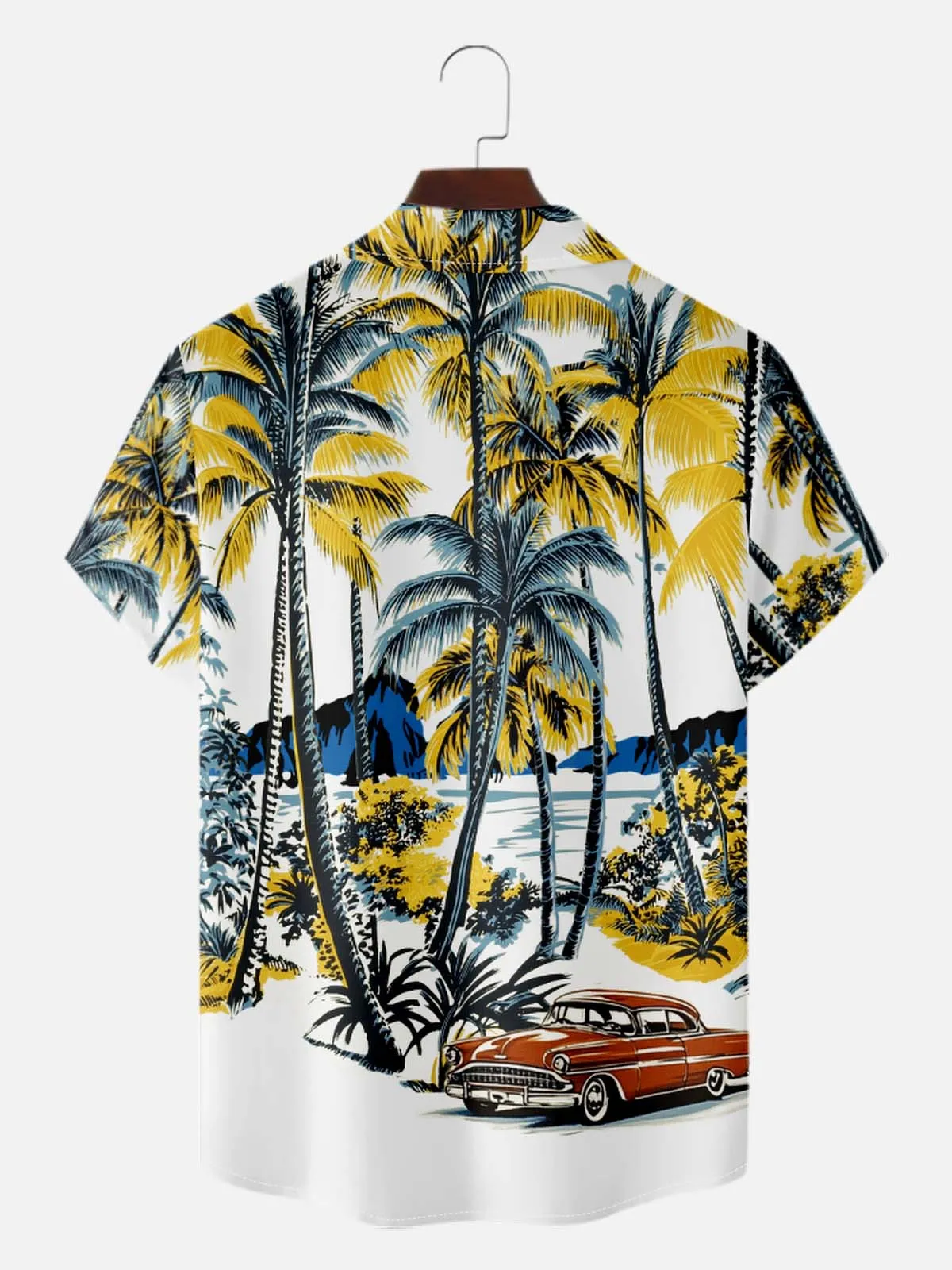 Men's Classic Car Palm Beach Hawaiian Short Sleeve Shirt sold by Eleven Oasis product image thumbnail 2