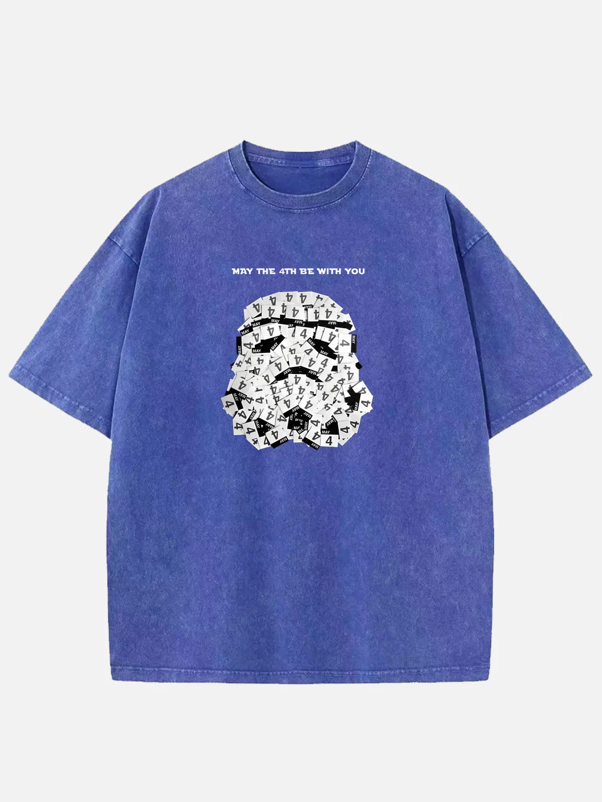 Star Wars May the Fourth Calendar Stormtrooper Acid Wash Cotton T-Shirt sold by Eleven Oasis product image thumbnail 2