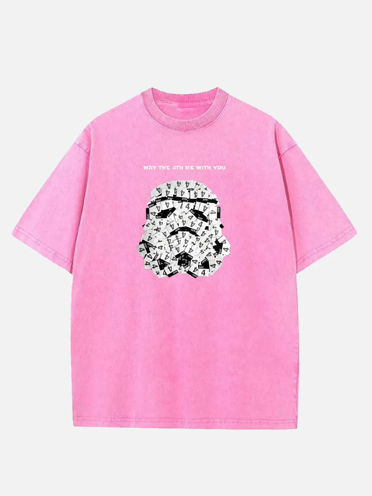 Star Wars May the Fourth Calendar Stormtrooper Acid Wash Cotton T-Shirt sold by Eleven Oasis product image thumbnail 5