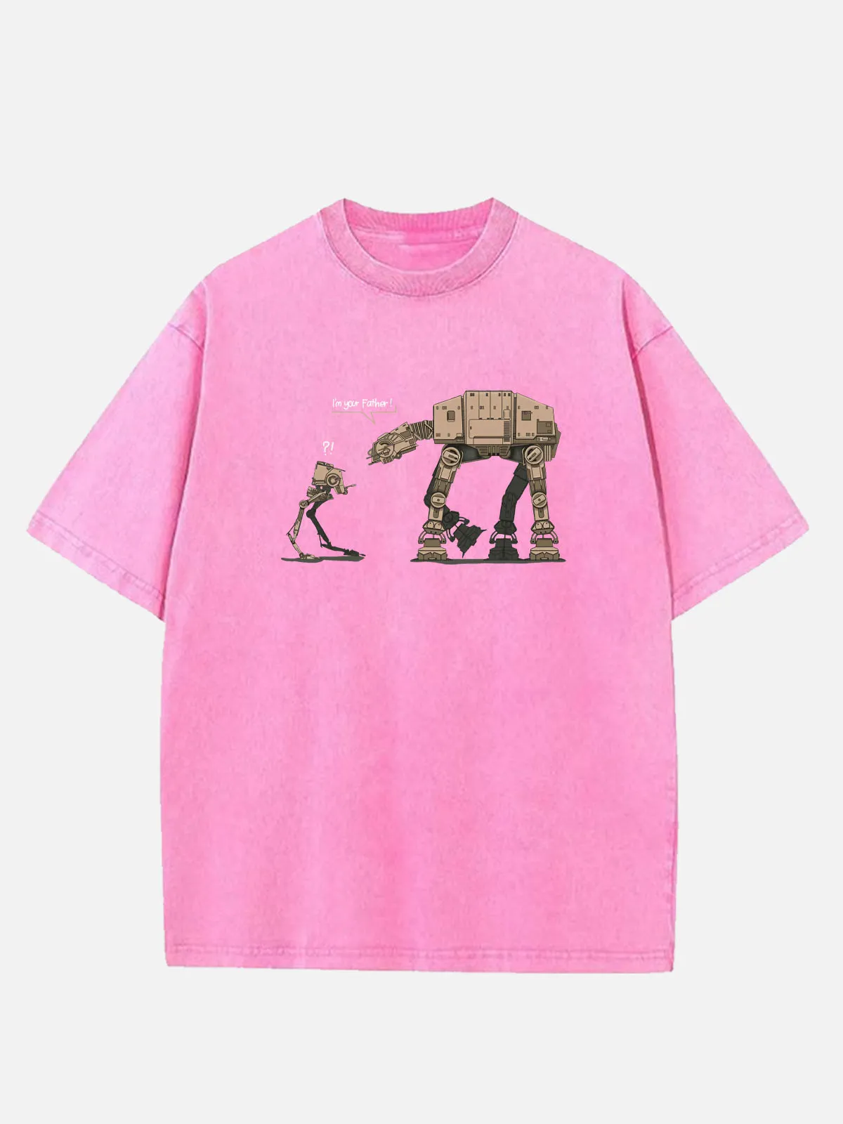 Men's Science Fiction Cotton Round Neck Short Sleeve T - Shirt Star Wars Funny Robot Dialogue sold by Eleven Oasis product image thumbnail 5