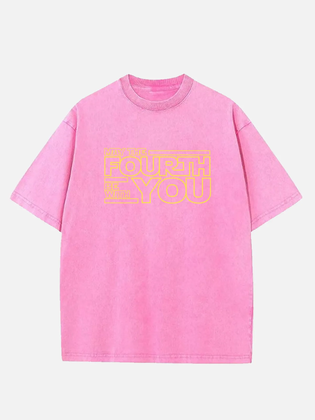 Star Wars May the Fourth Be With You Acid Wash Cotton T-Shirt sold by Eleven Oasis product image thumbnail 5