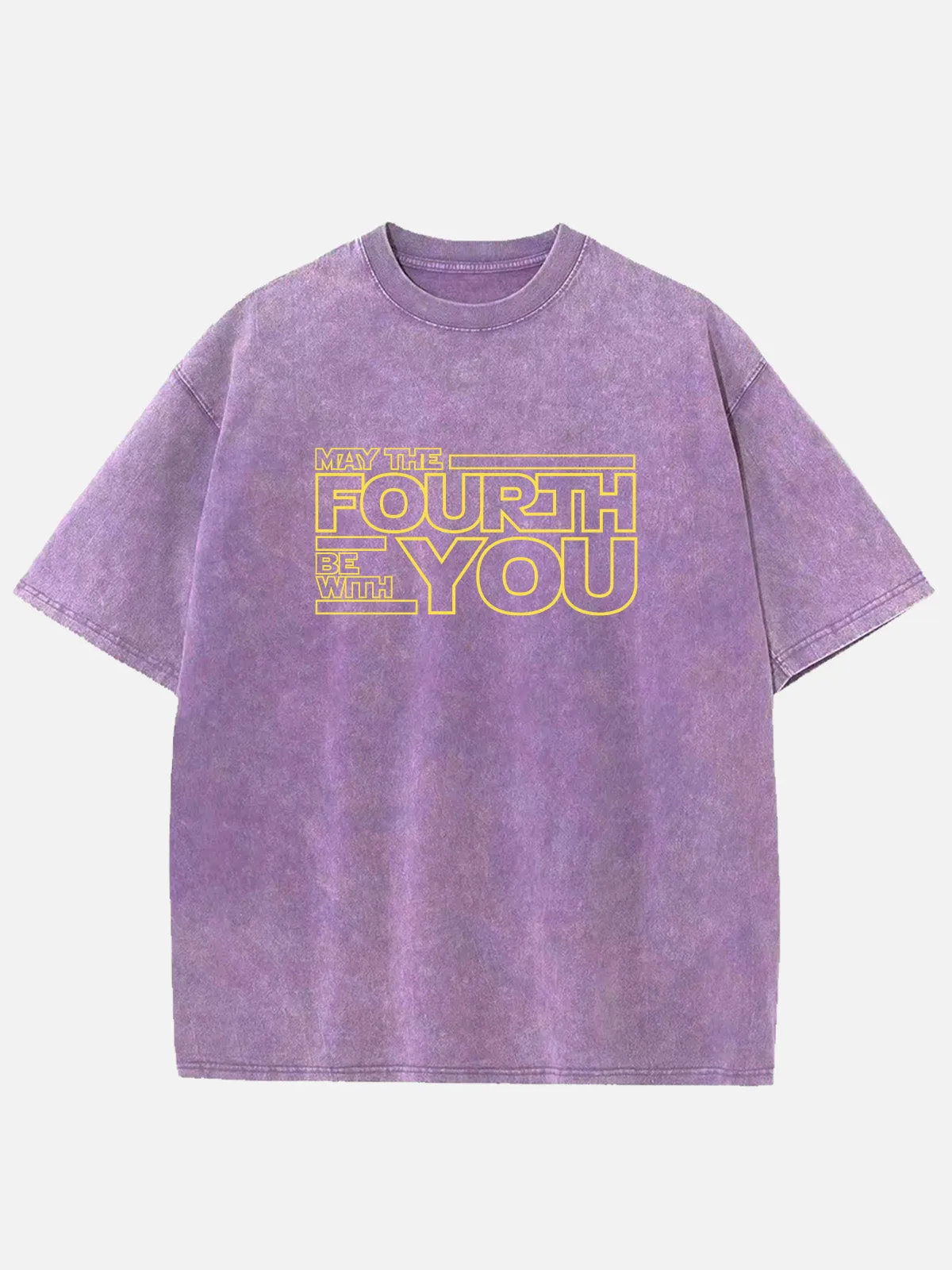 Star Wars May the Fourth Be With You Acid Wash Cotton T-Shirt sold by Eleven Oasis product image thumbnail 3