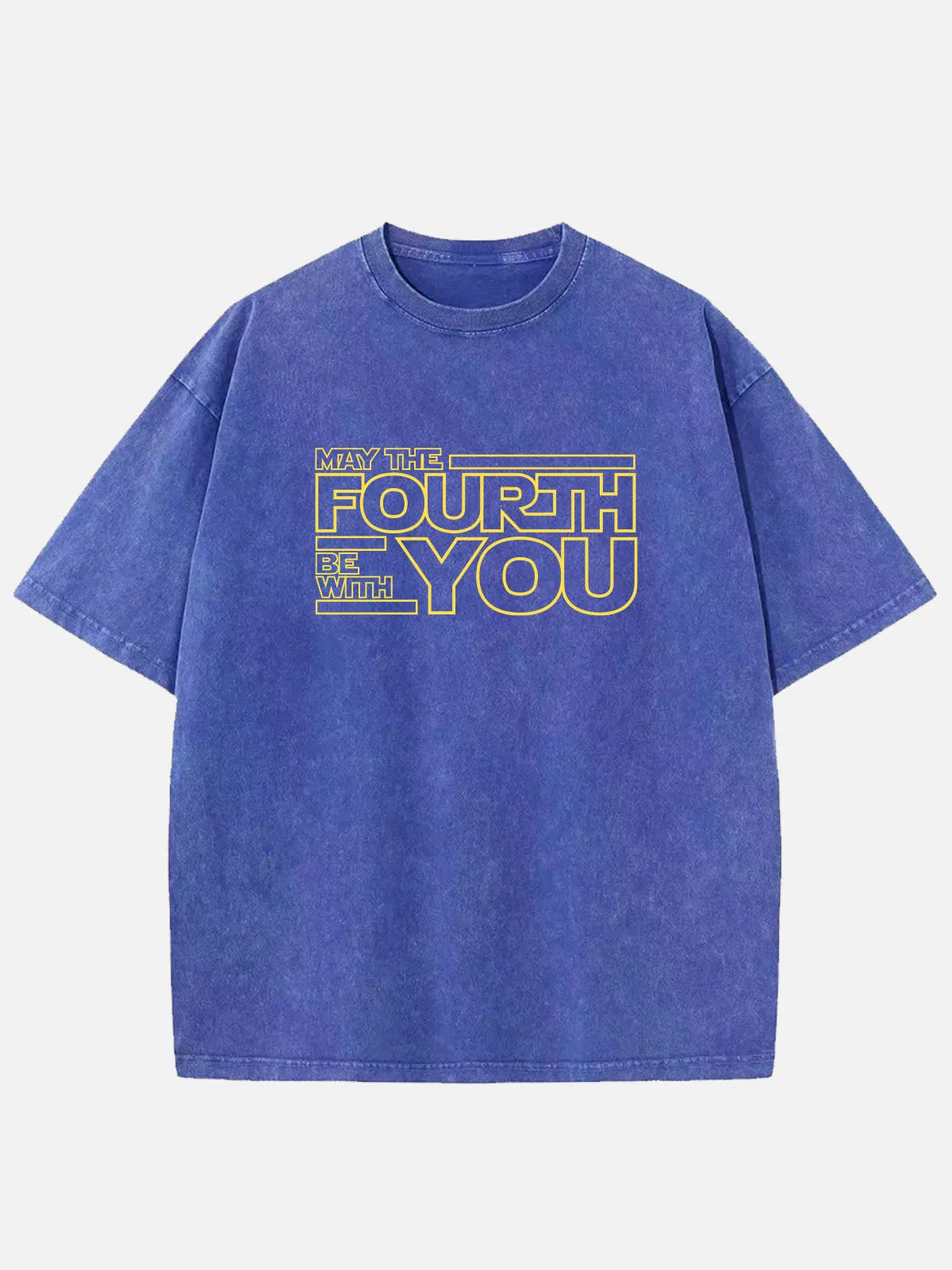 Star Wars May the Fourth Be With You Acid Wash Cotton T-Shirt sold by Eleven Oasis product image thumbnail 2