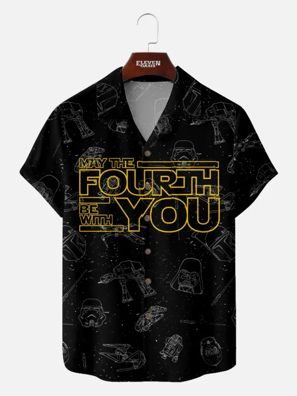 Men's May the Fourth Be With You Short Sleeve Shirt sold by Eleven Oasis