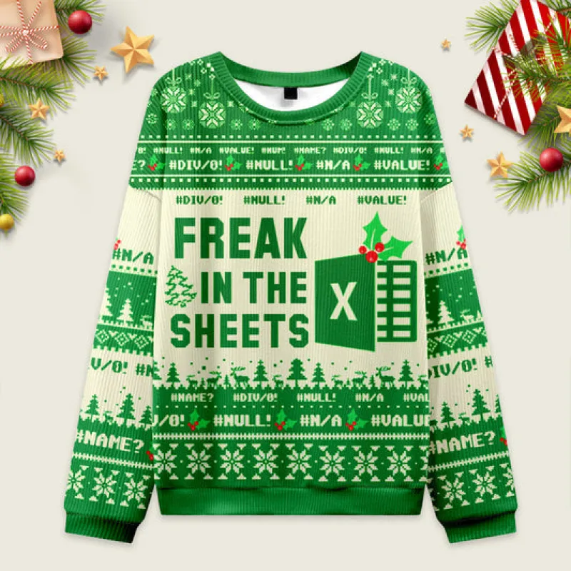 Ugly Christmas Sweater Microsoft Office Humor Sweatshirt sold by Eleven Oasis