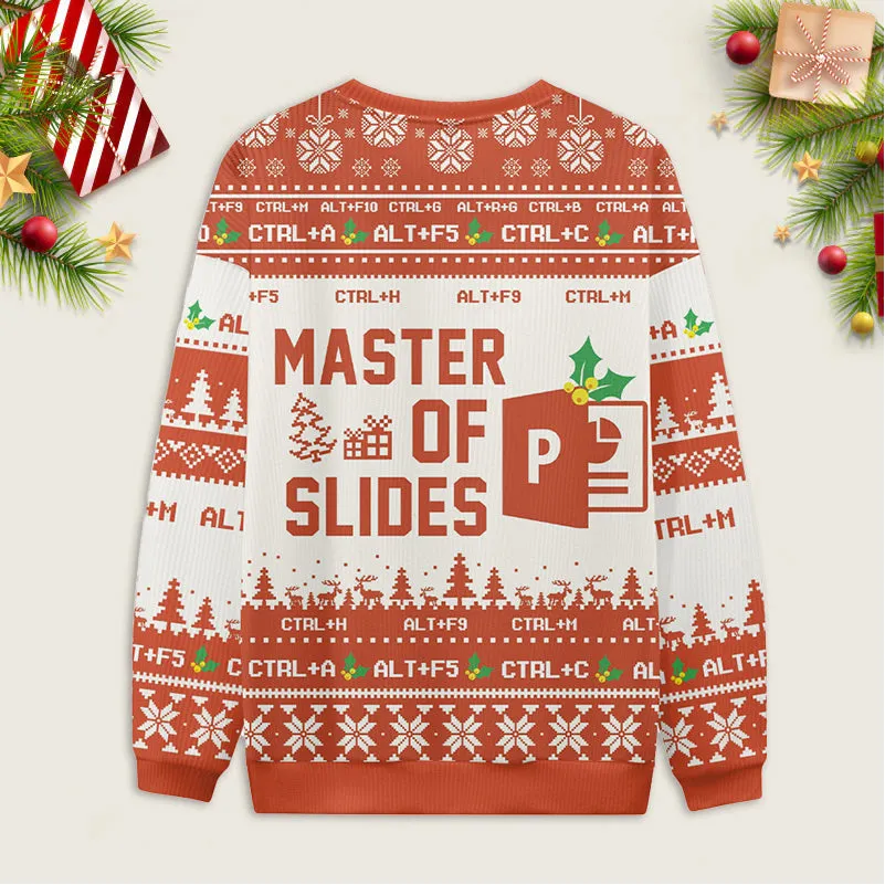 Ugly Christmas Sweater Microsoft Office Humor Sweatshirt sold by Eleven Oasis product image thumbnail 4