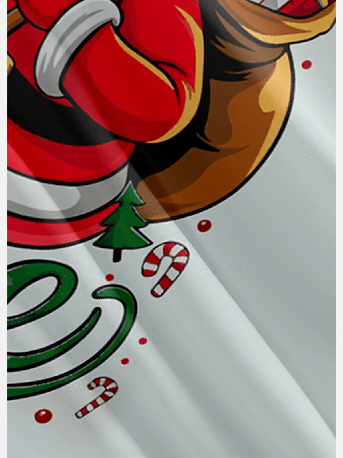 Tall Men's Vintage Santa Holiday Short Sleeve Shirt sold by Eleven Oasis product image thumbnail 3