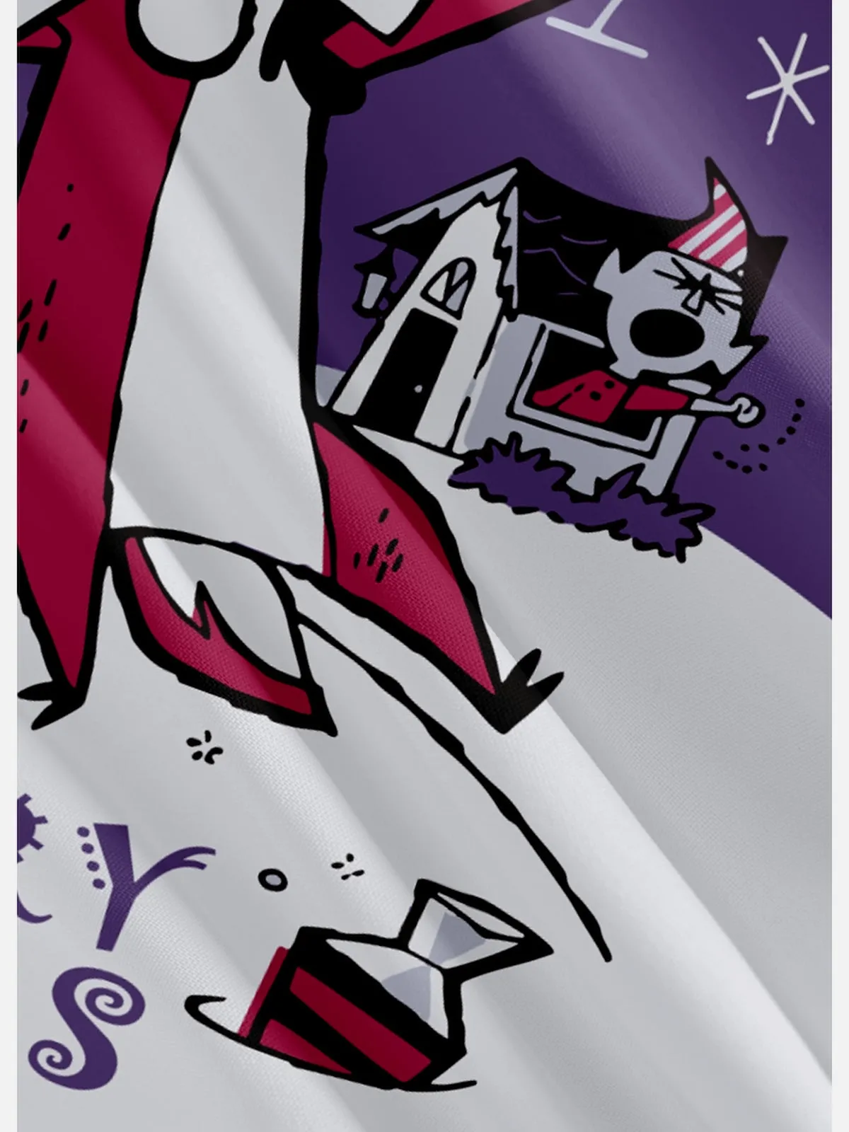 Tall Men's Drunk Santa and Reindeer Christmas Short Sleeve Shirt sold by Eleven Oasis product image thumbnail 3