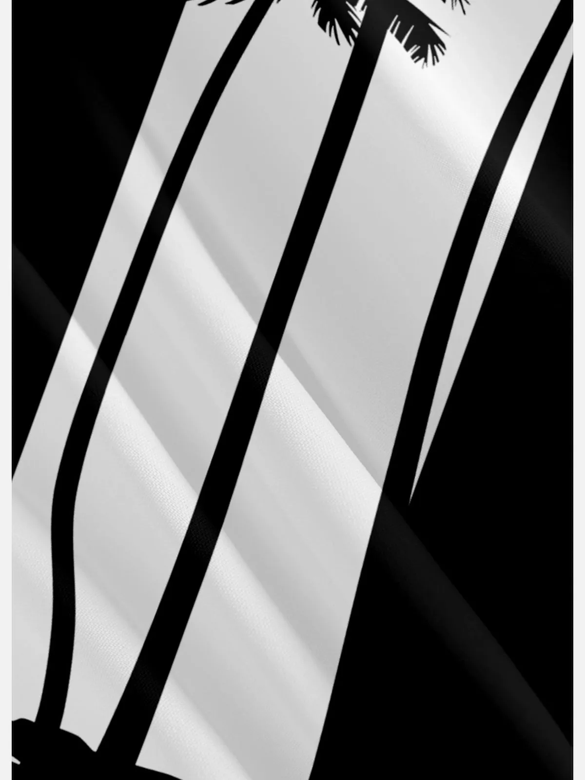 Tall Men's Palm Trees Striped Bowling Short Sleeve Shirt sold by Eleven Oasis product image thumbnail 4