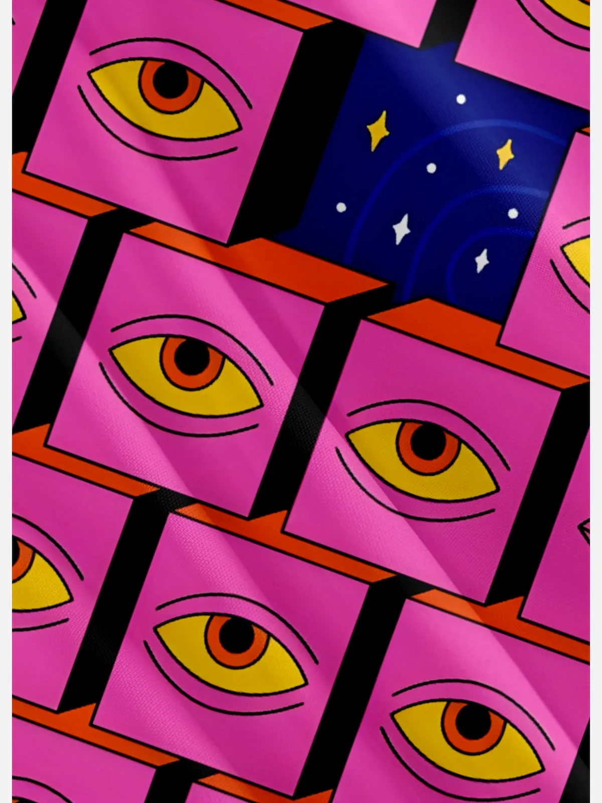 Tall Men's Psychedelic Eye Art Short Sleeve Shirt sold by Eleven Oasis product image thumbnail 3