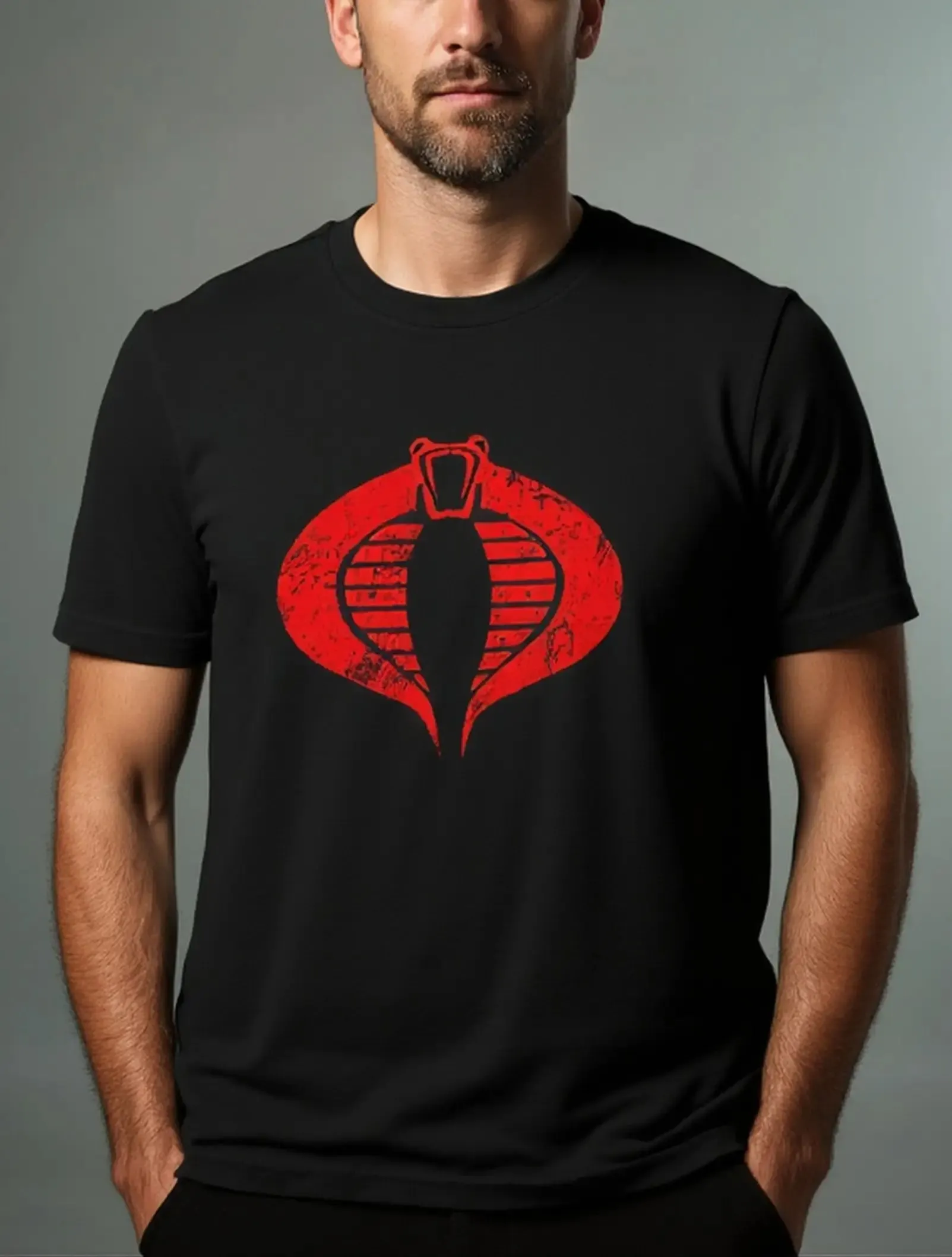 G.I. Joe Cobra Logo Retro 80s Cotton T-Shirt sold by Eleven Oasis product image thumbnail 2