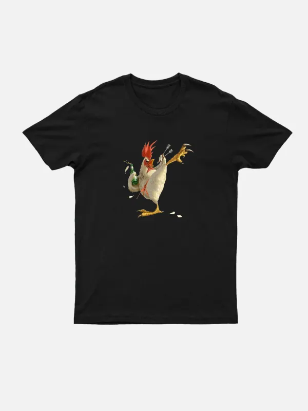 Funny Rooster BBQ Grill Master Cotton T-Shirt sold by Eleven Oasis