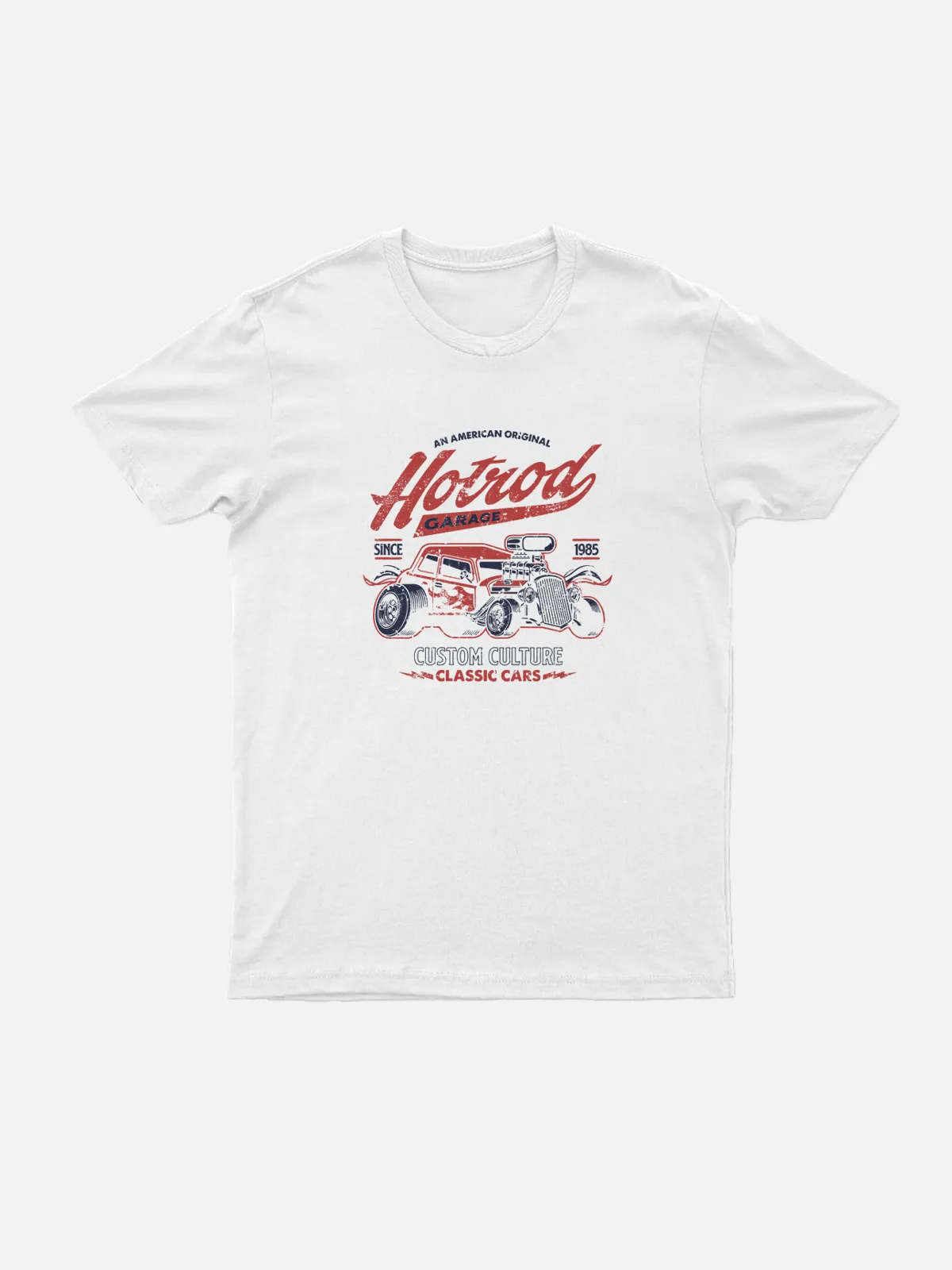 Hot Rod Garage Custom Culture Classic Cars Cotton T-Shirt sold by Eleven Oasis product image thumbnail 3