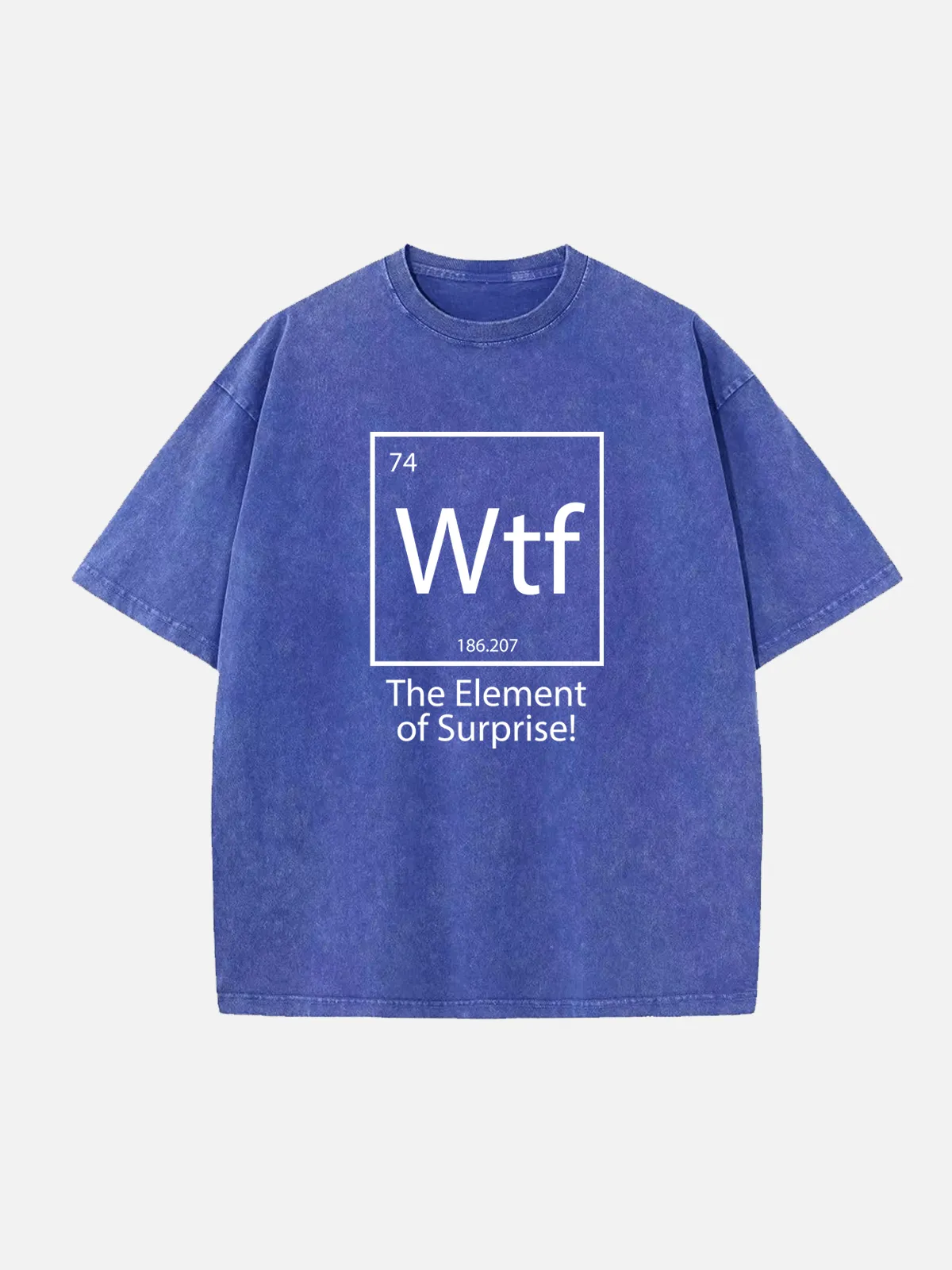 WTF Element of Surprise Acid Wash Cotton T-Shirt sold by Eleven Oasis product image thumbnail 5