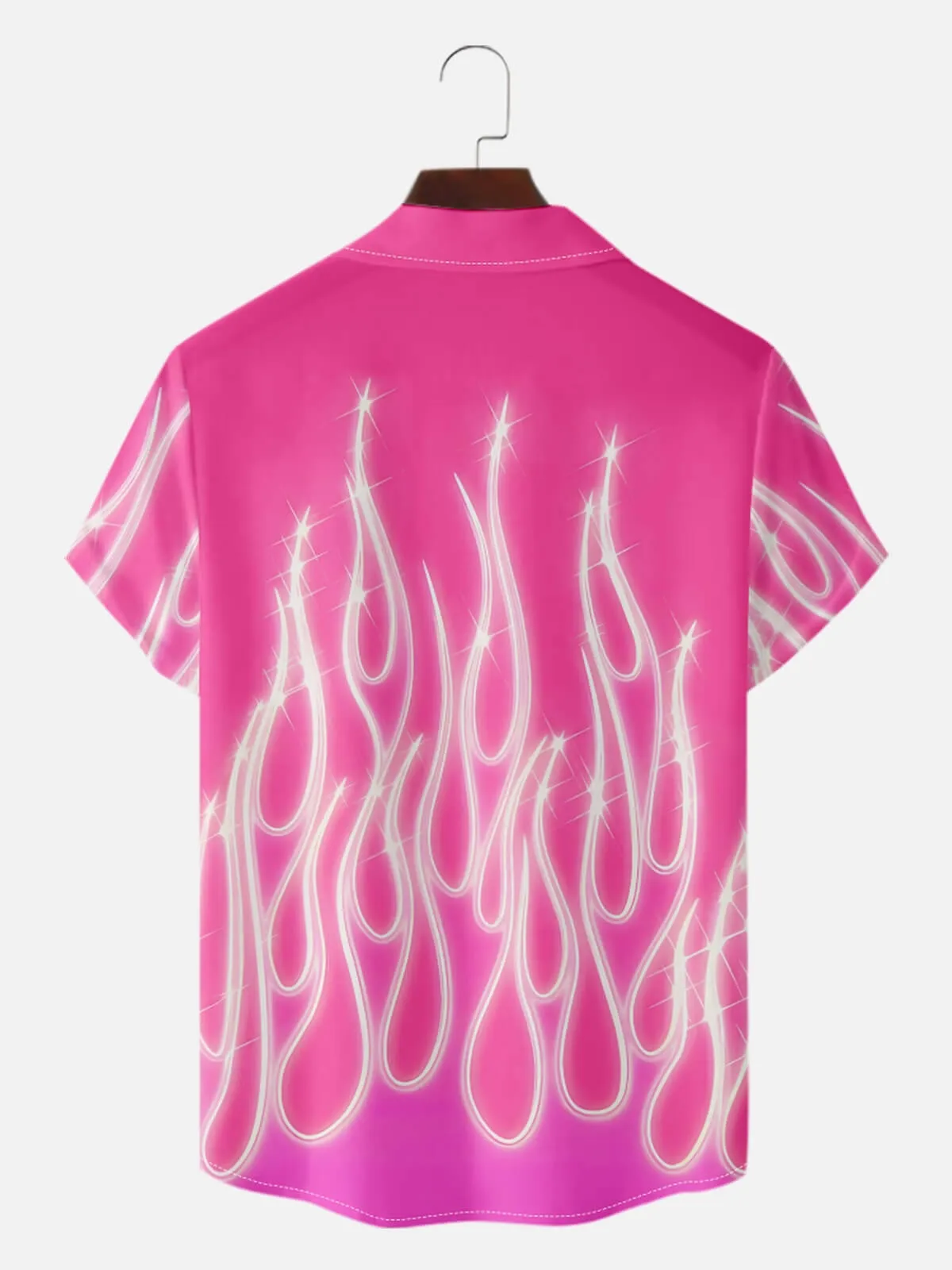 Men's Hot Rod Flame Pattern Short Sleeve Shirt sold by Eleven Oasis product image thumbnail 2