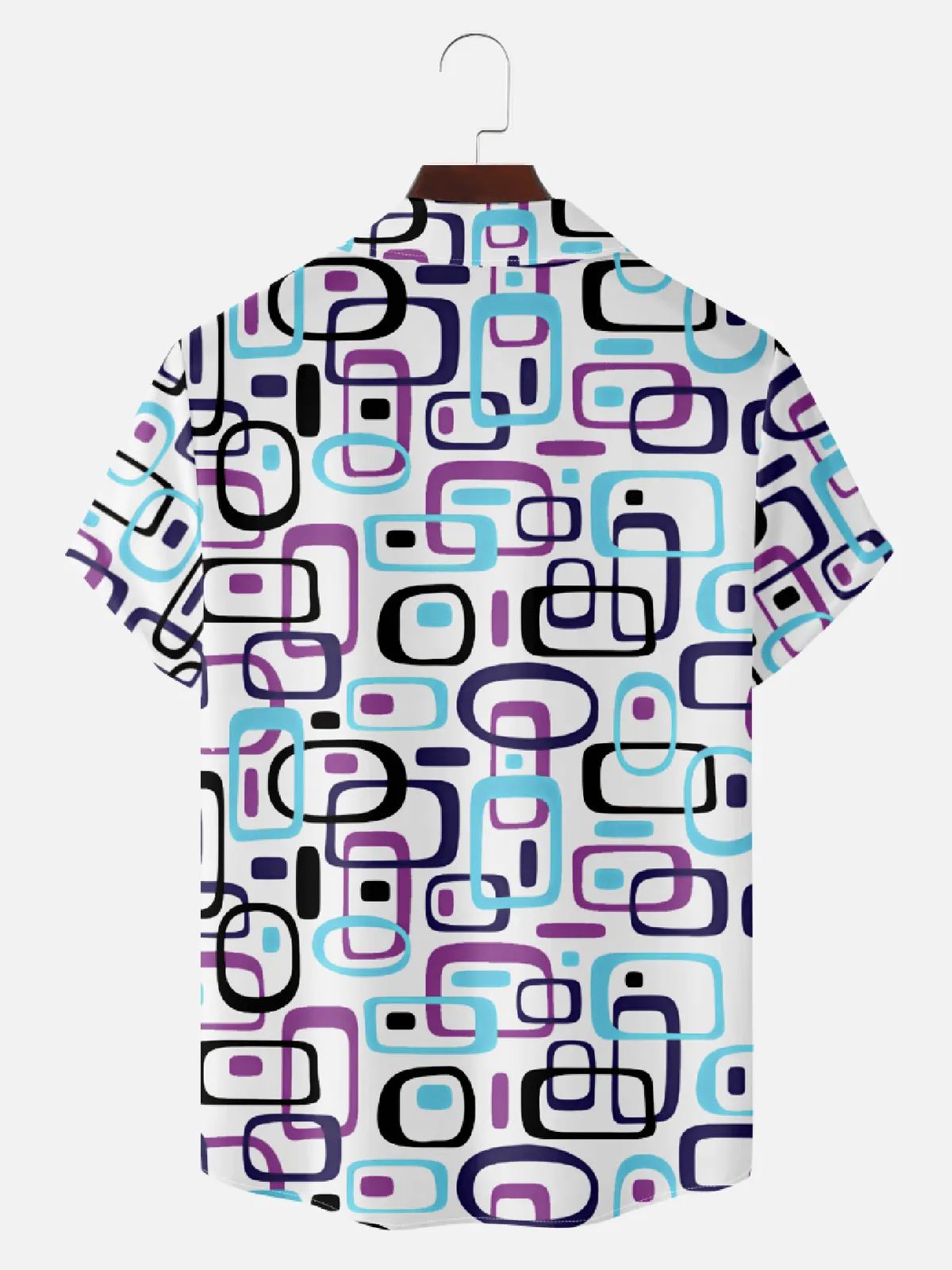 Men's Iconic 70s Pattern Camp Collar Short Sleeve Shirt sold by Eleven Oasis product image thumbnail 3