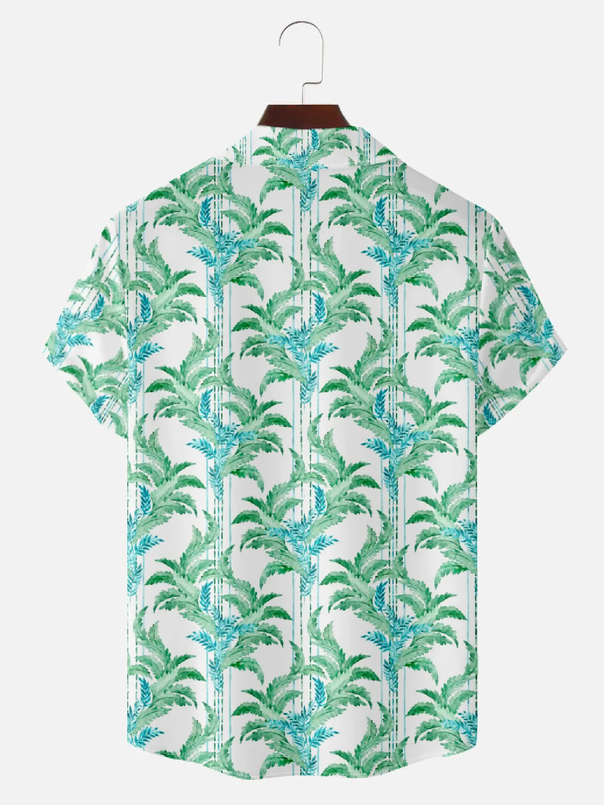 Men's Palm Frond Paradise Hawaiian Short Sleeve Shirt sold by Eleven Oasis product image thumbnail 2