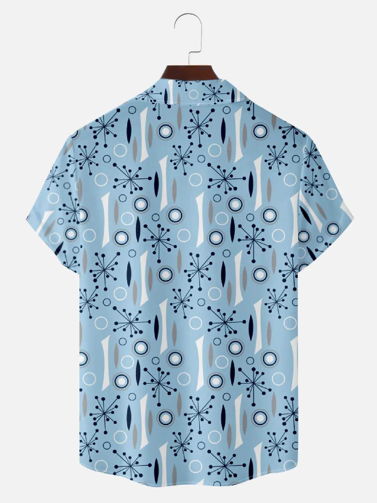 Men's Atomic Starburst Mid-Century Short Sleeve Shirt sold by Eleven Oasis product image thumbnail 2