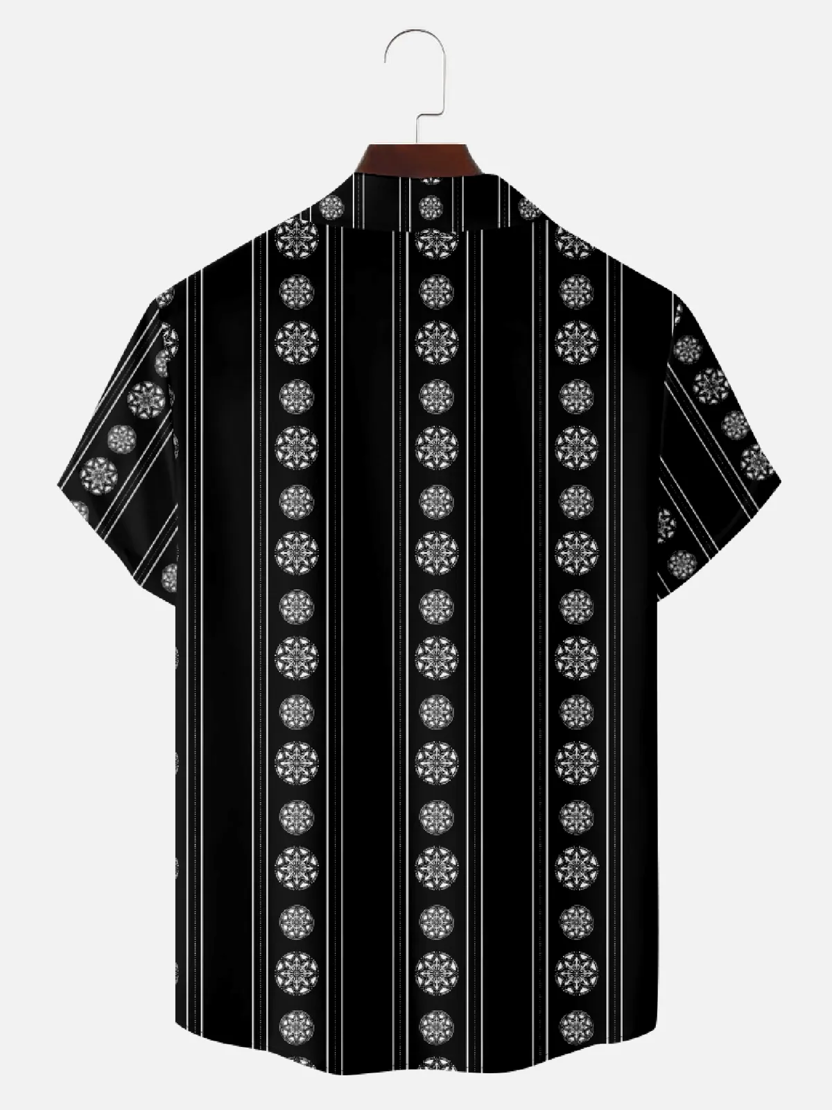 Men's Medallion Pattern Hawaiian Short Sleeve Shirt - Tony Soprano Wardrobe sold by Eleven Oasis product image thumbnail 2