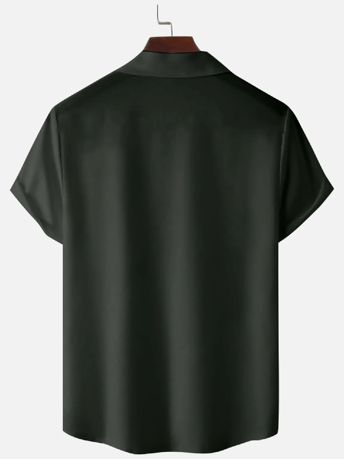 Men's Color-block Striped Casual Breathable Bowling Camp Collar Short Sleeve Shirt sold by Eleven Oasis product image thumbnail 4