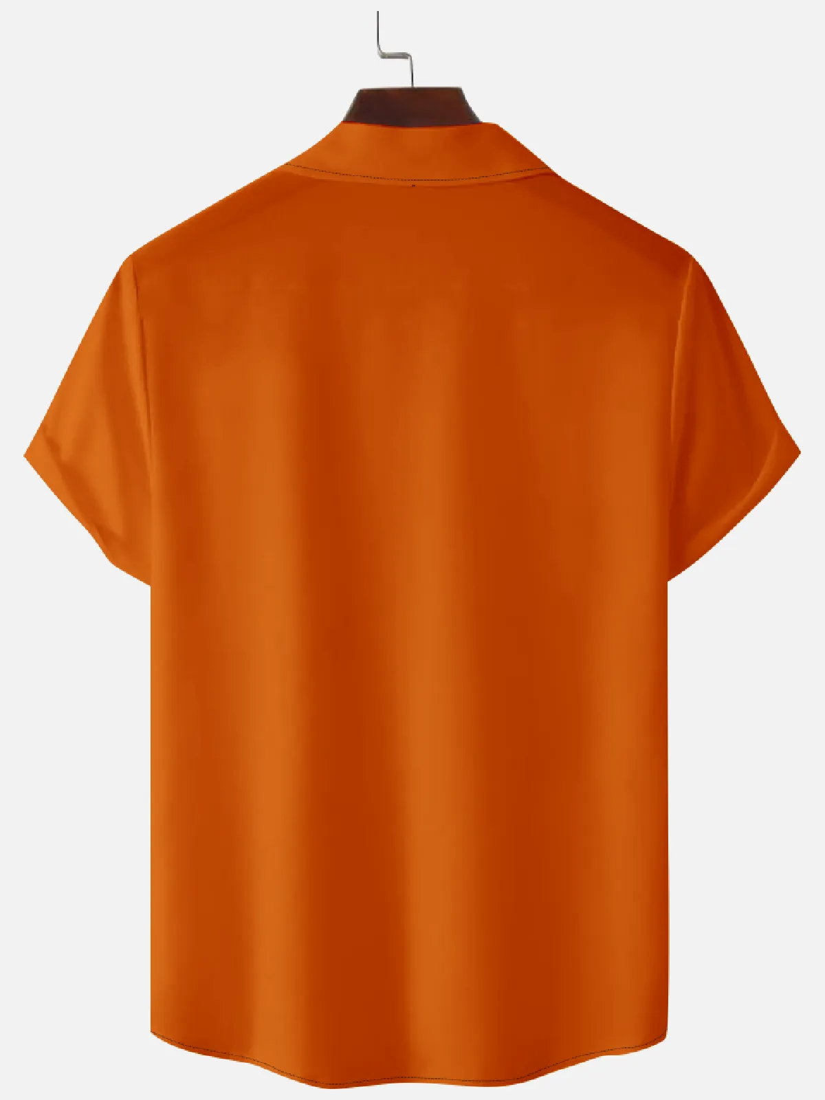 Men's Flame Design Pinstripe Short Sleeve Shirt sold by Eleven Oasis product image thumbnail 4