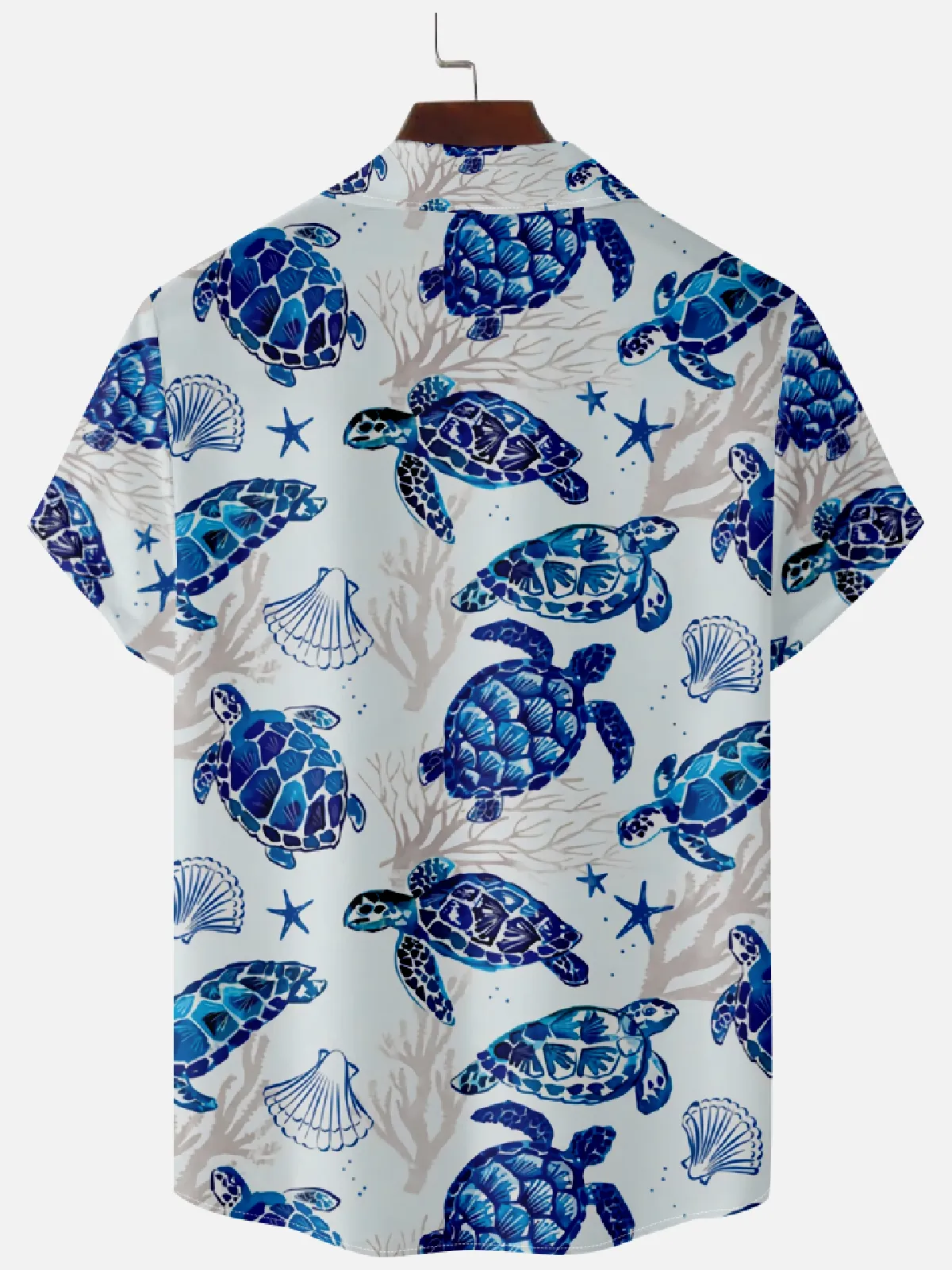 Men's Sea Turtle Coastal Short Sleeve Shirt sold by Eleven Oasis product image thumbnail 3