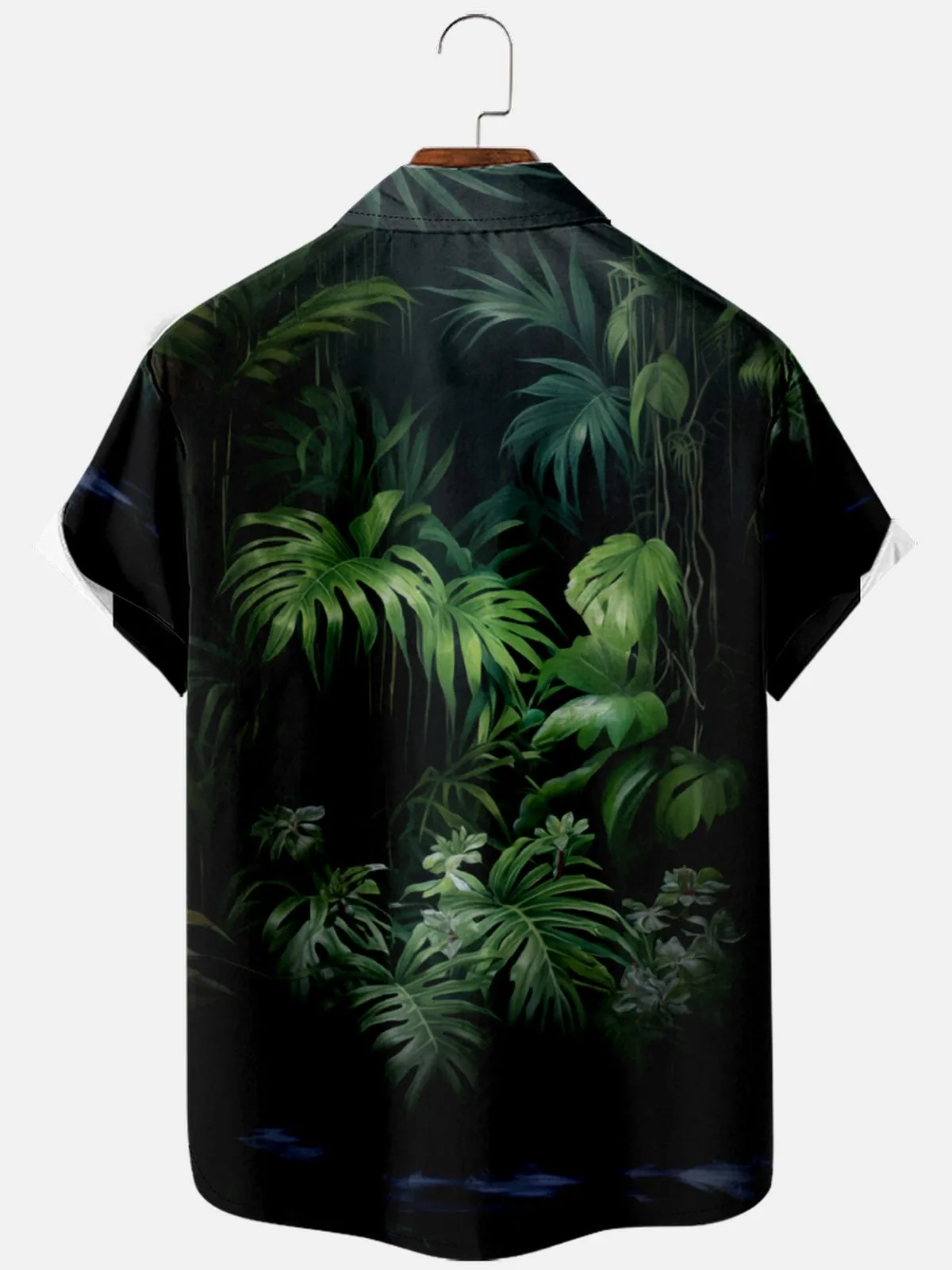 Men's Flamingo Love Tropical Hawaiian Short Sleeve Shirt sold by Eleven Oasis product image thumbnail 2