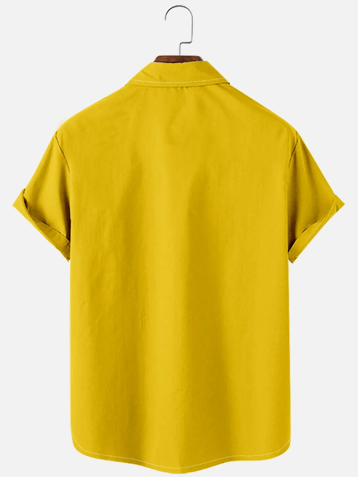 Men's Beach Life Contrast Panel Hawaiian Short Sleeve Shirt sold by Eleven Oasis product image thumbnail 2