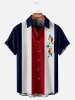 Men's Mid-Century Atomic Starburst Bowling Short Sleeve Shirt sold by Eleven Oasis