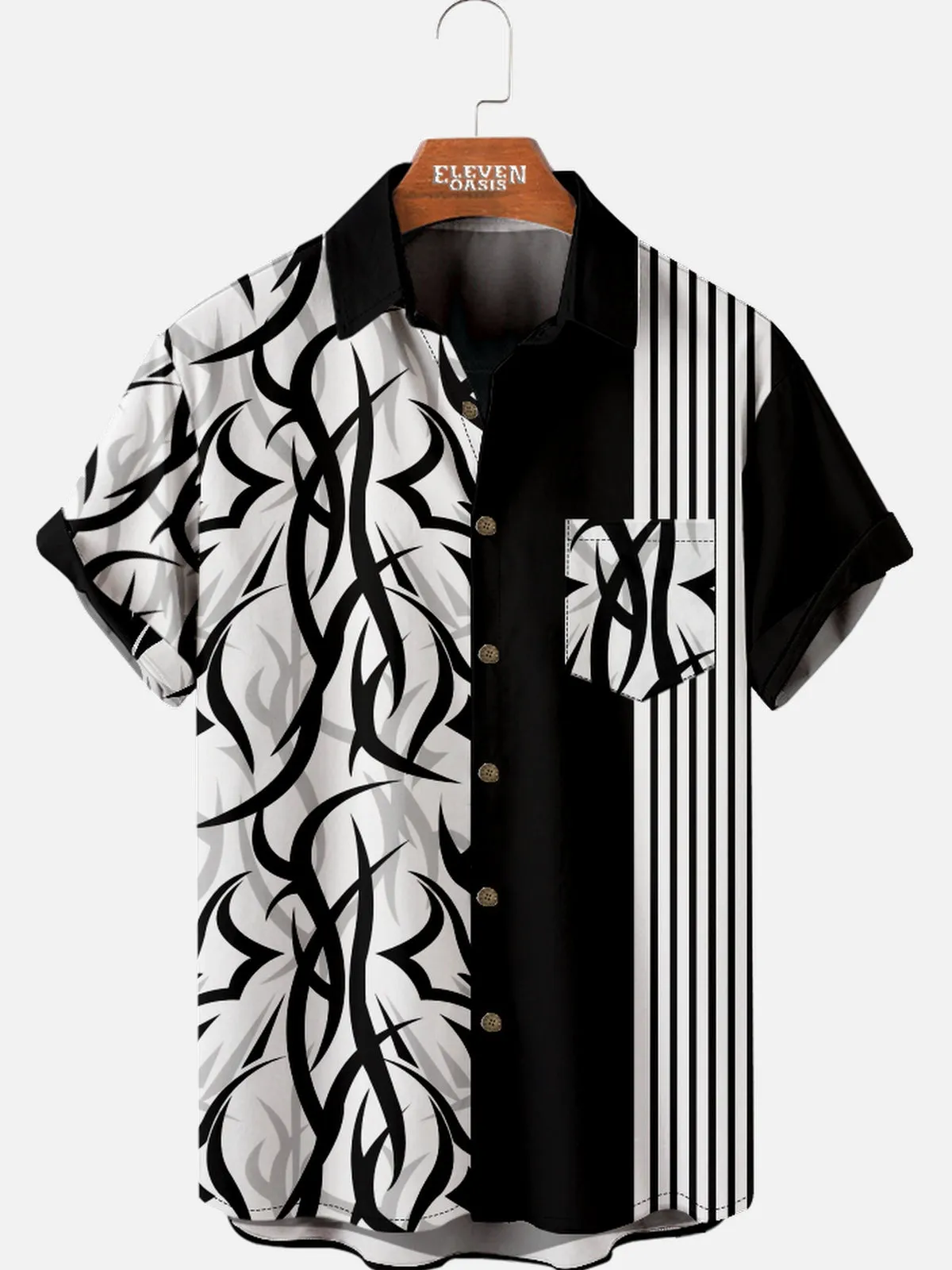 Men's Tribal Blaze Short Sleeve Shirt sold by Eleven Oasis