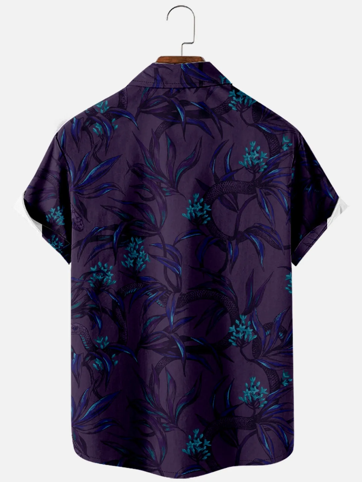 Men's Midnight Floral Short Sleeve Shirt sold by Eleven Oasis product image thumbnail 2