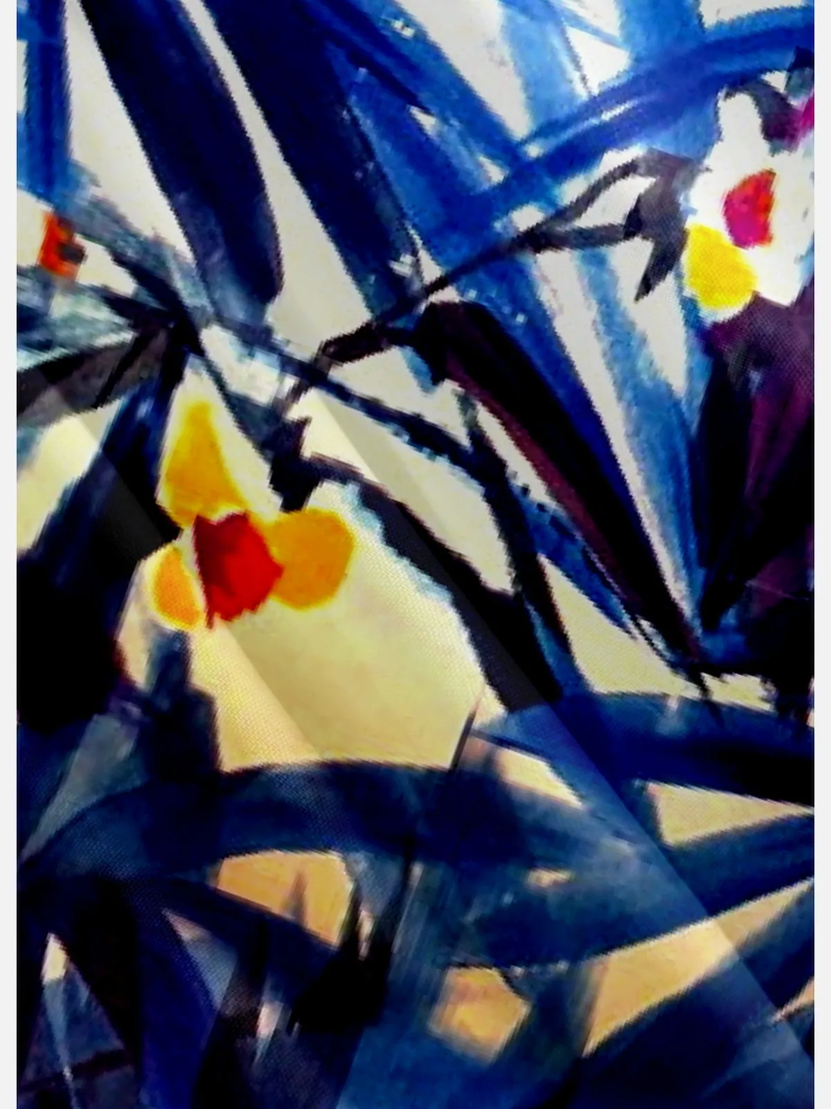 Men's Abstract Floral Hawaiian Short Sleeve Shirt - Magnum P.I. Wardrobe sold by Eleven Oasis product image thumbnail 4