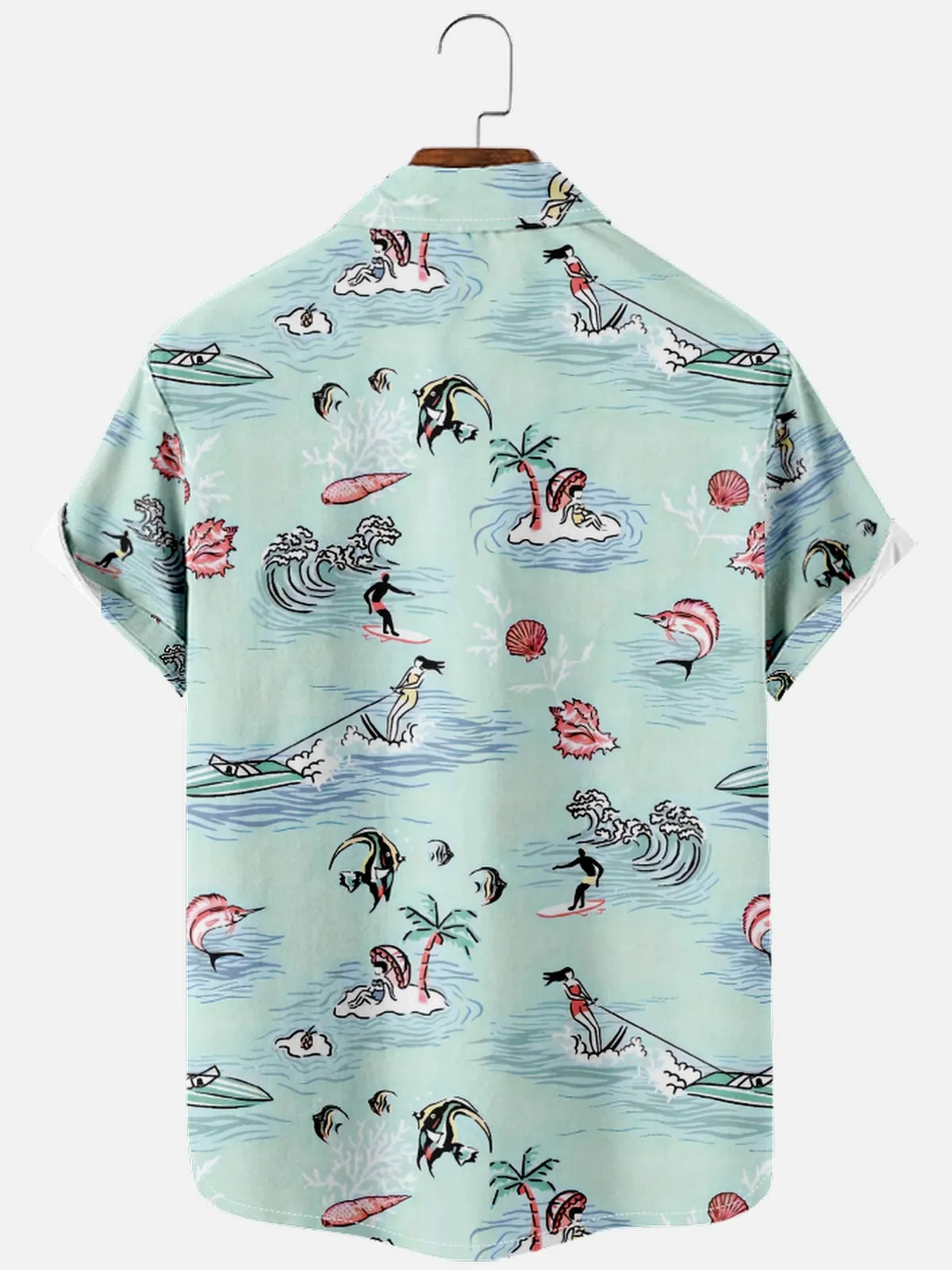Men's Surf Life Hawaiian Short Sleeve Shirt sold by Eleven Oasis product image thumbnail 2
