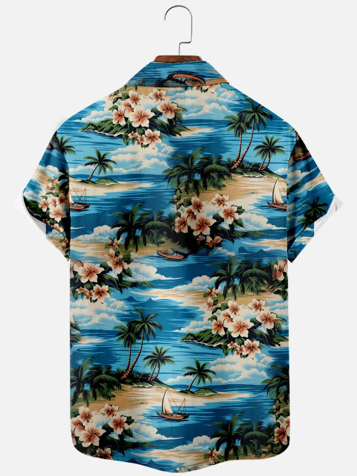Men's Classic Hawaiian Paradise Short Sleeve Shirt sold by Eleven Oasis product image thumbnail 2