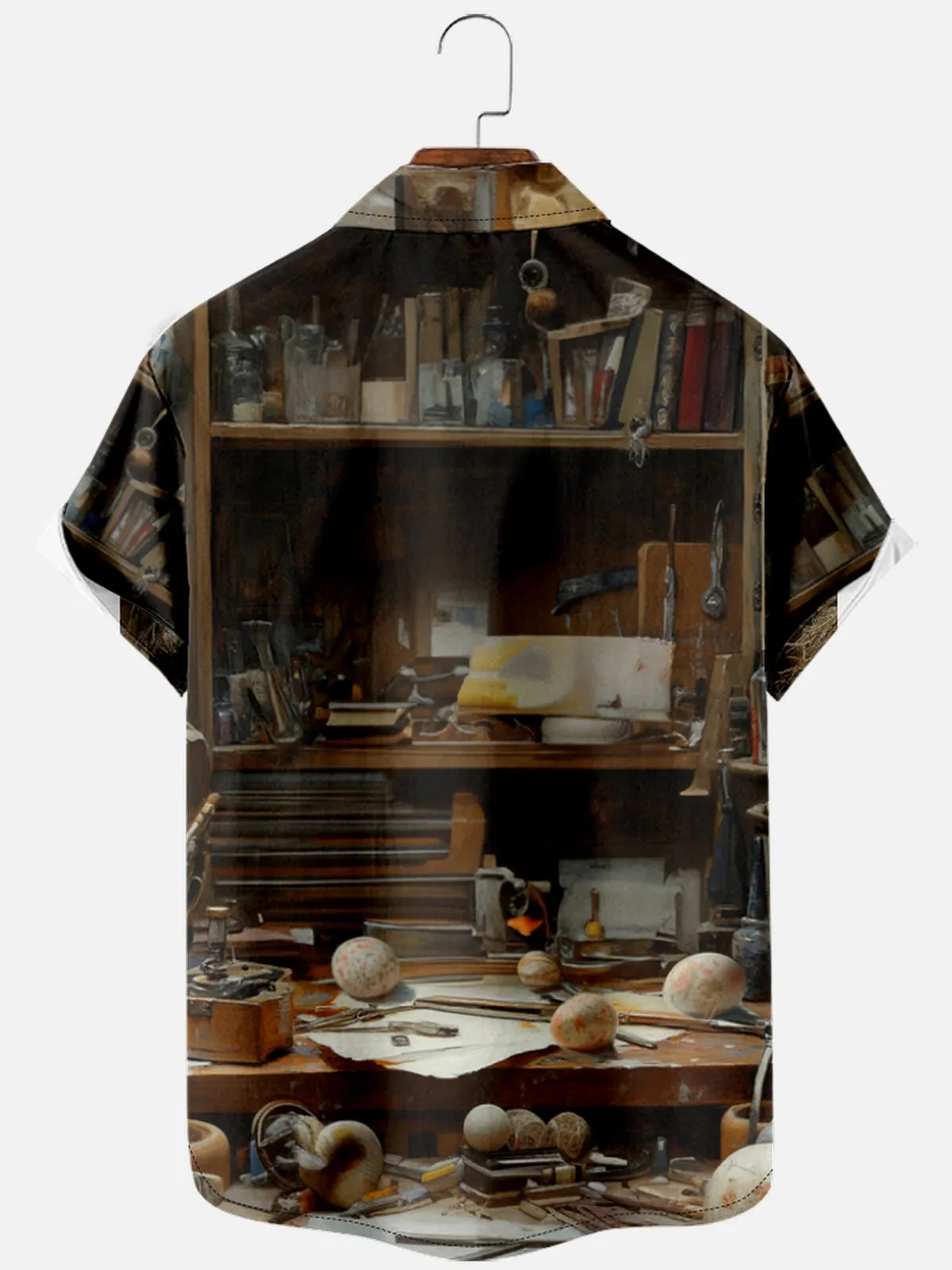 Men's Easter Bunny Artisan Short Sleeve Shirt sold by Eleven Oasis product image thumbnail 2