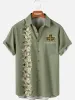 Men's Easter Lily Cross Short Sleeve Shirt sold by Eleven Oasis