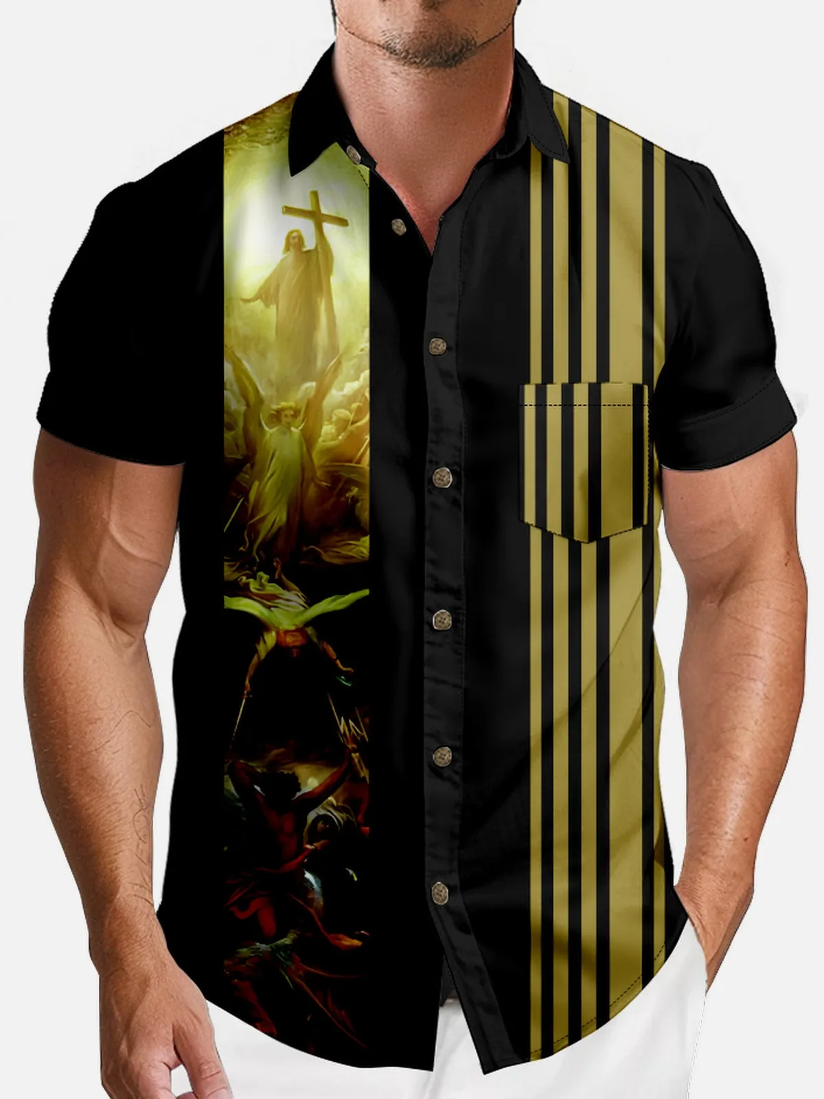 Men's Resurrection Victory Short Sleeve Shirt sold by Eleven Oasis product image thumbnail 3