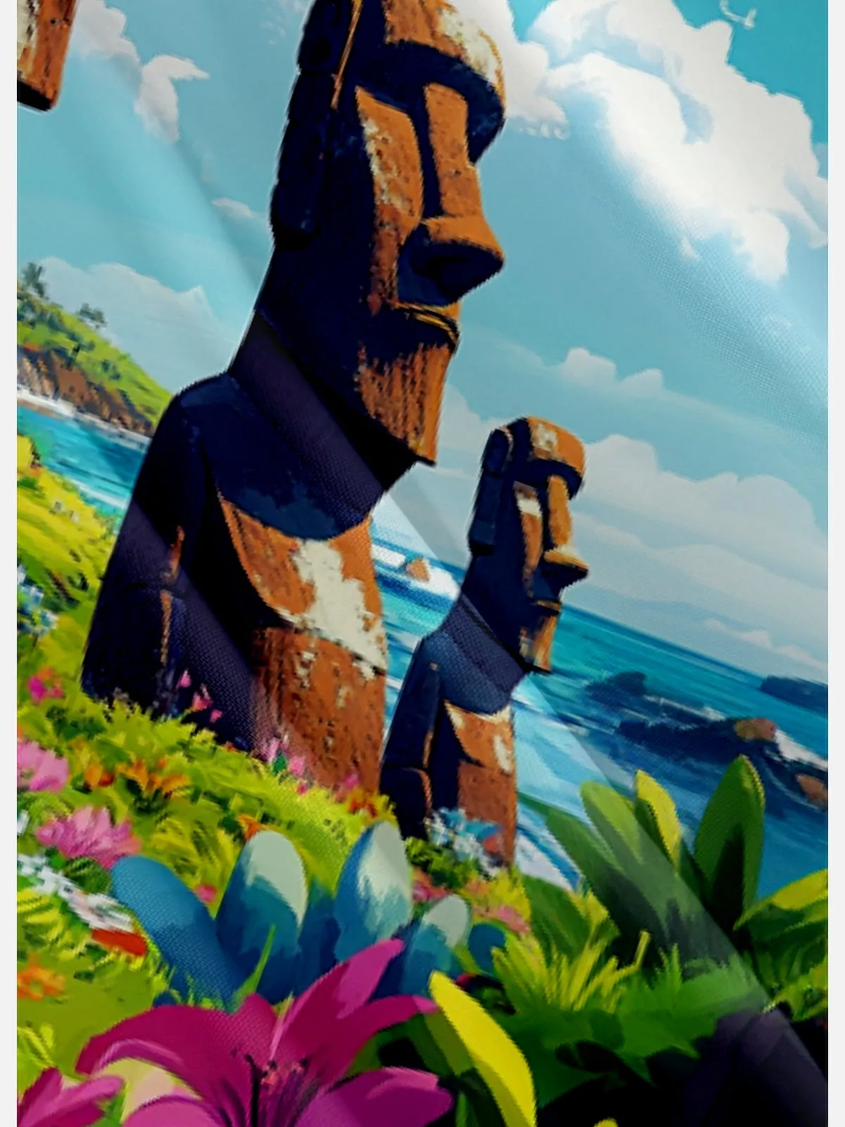 Men's Easter Island Moai Statues Short Sleeve Shirt sold by Eleven Oasis product image thumbnail 4