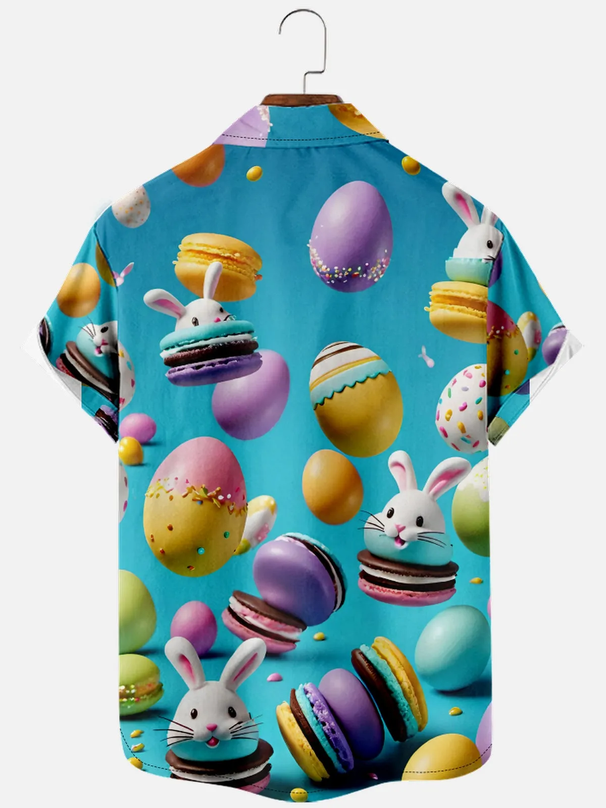 Men's Easter Bunny and Treats Short Sleeve Shirt sold by Eleven Oasis product image thumbnail 2