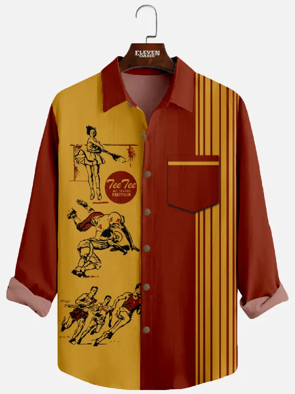 Men's Retro Pee Chee Athlete Long Sleeve Shirt sold by Eleven Oasis