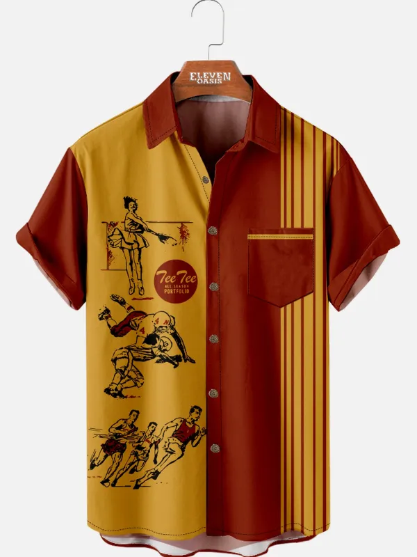 Men's Vintage Pee Chee All Season Portfolio Short Sleeve Shirt sold by Eleven Oasis