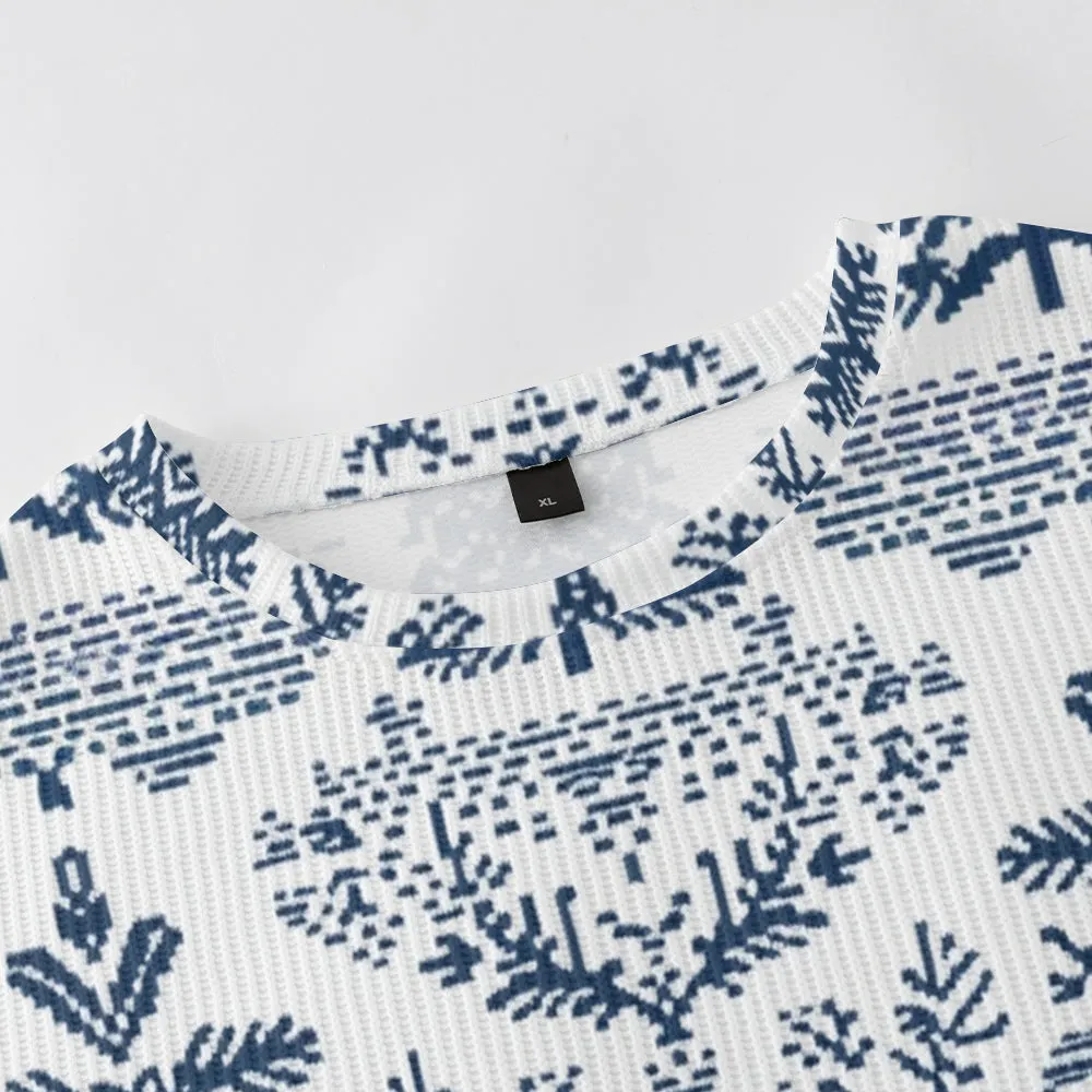 Beautiful Christmas Trees Knitted Crewneck Sweatshirt sold by Eleven Oasis product image thumbnail 4