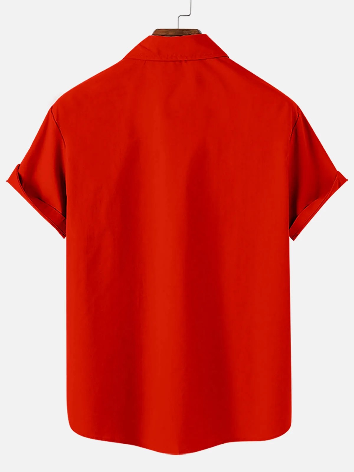 Tall Christmas Stripe Print Men's Short Sleeve Shirt sold by Eleven Oasis product image thumbnail 2