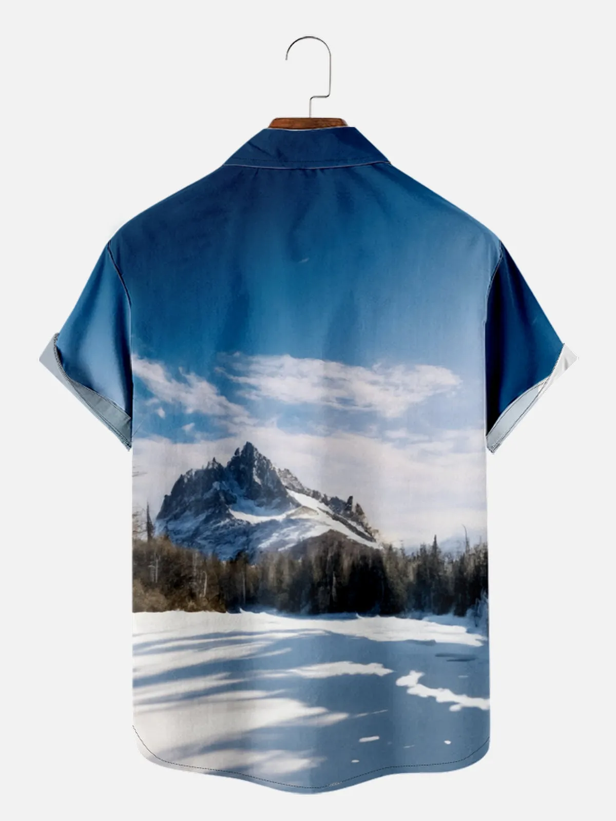 Men's Christmas Santa Ice Sculpture Short Sleeve Shirt sold by Eleven Oasis product image thumbnail 2