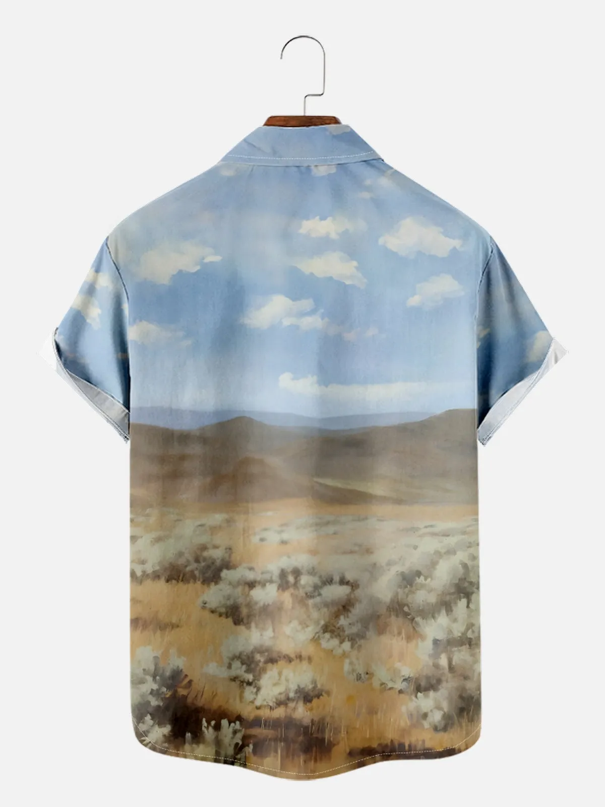 Men's Santa Cowboy Christmas Short Sleeve Shirt sold by Eleven Oasis product image thumbnail 2