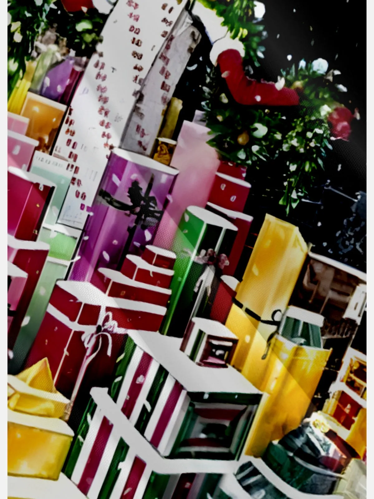 Men's Christmas Cityscape Toast Short Sleeve Shirt sold by Eleven Oasis product image thumbnail 4