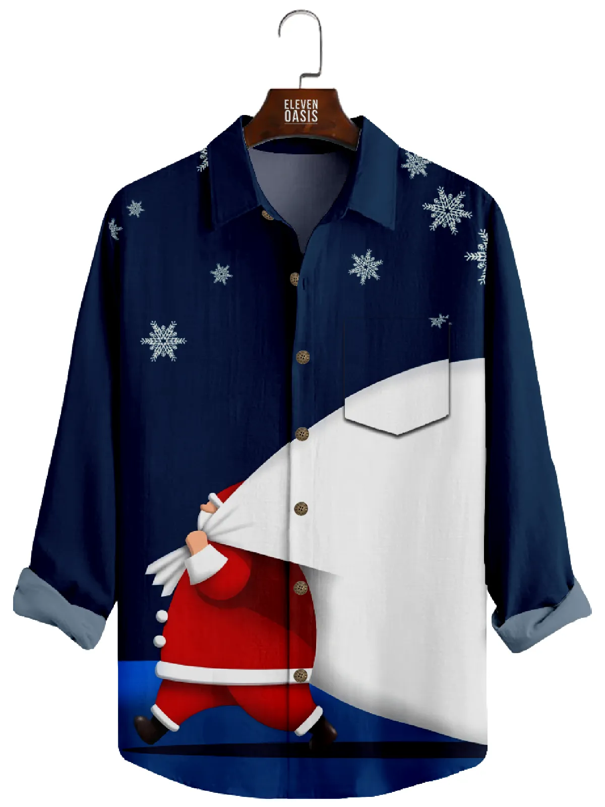 Men's Christmas Santa Delivery Long Sleeve Shirt sold by Eleven Oasis